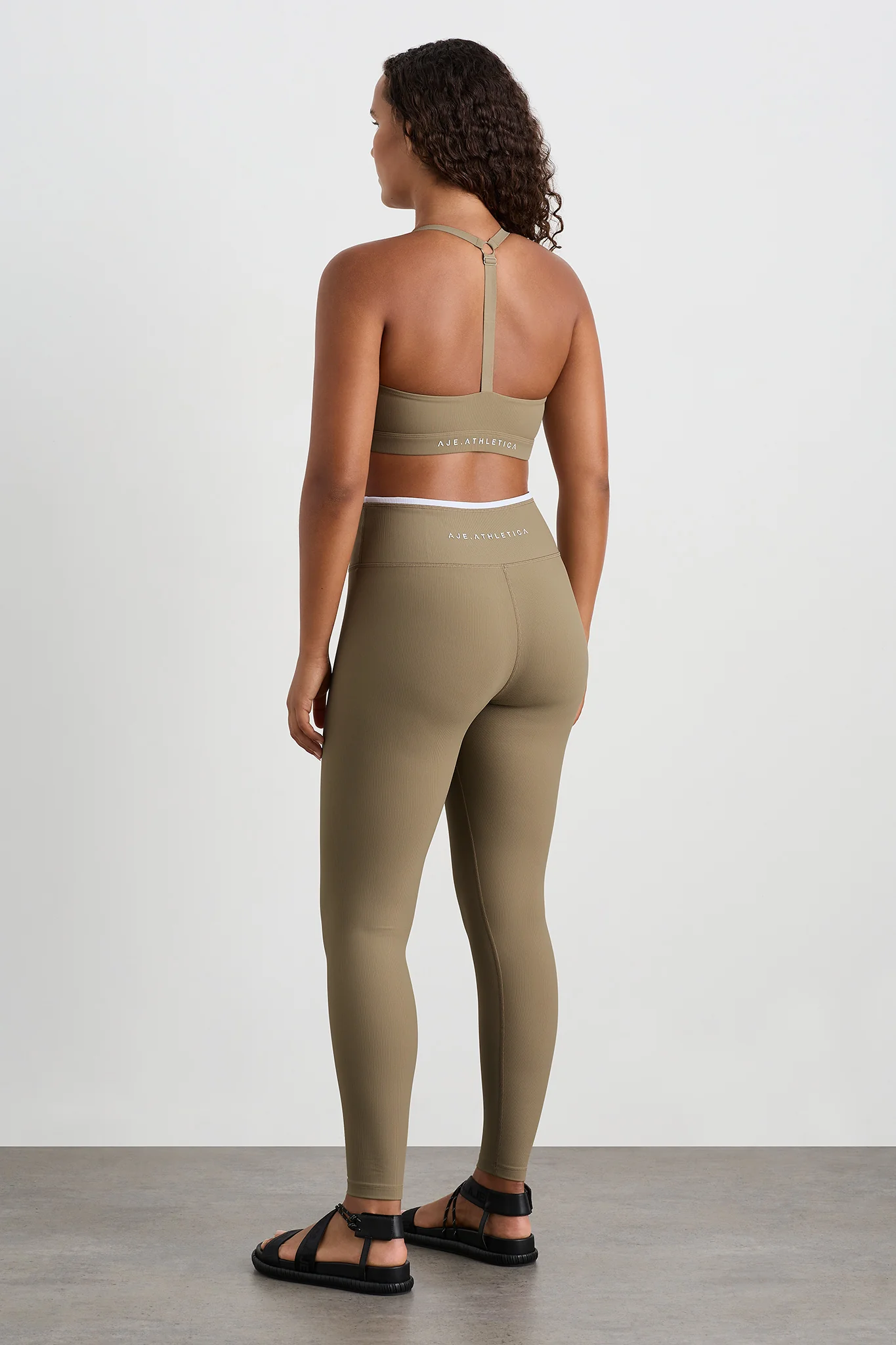 Contrast Ribbed Full Length Legging 203 - Image 9