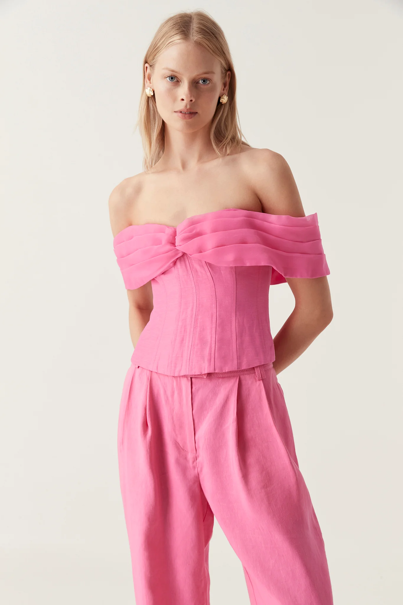 Cordelia Corseted Crop Top - Image 3