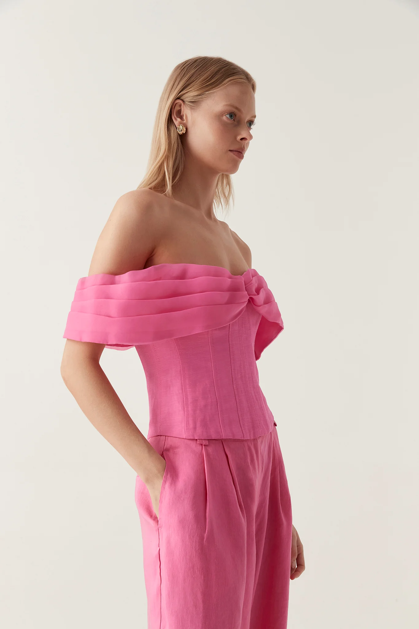 Cordelia Corseted Crop Top - Image 5