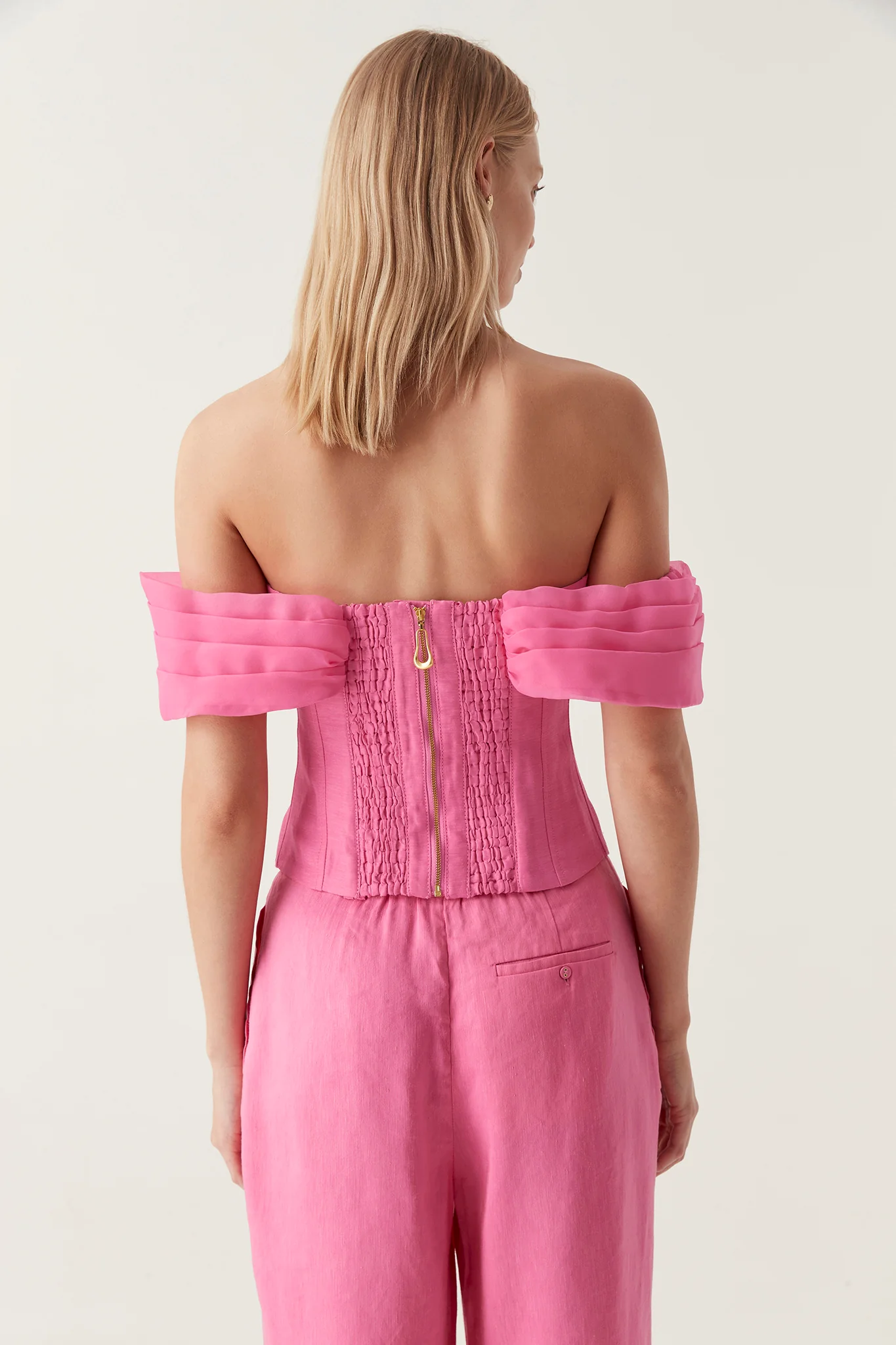 Cordelia Corseted Crop Top - Image 6