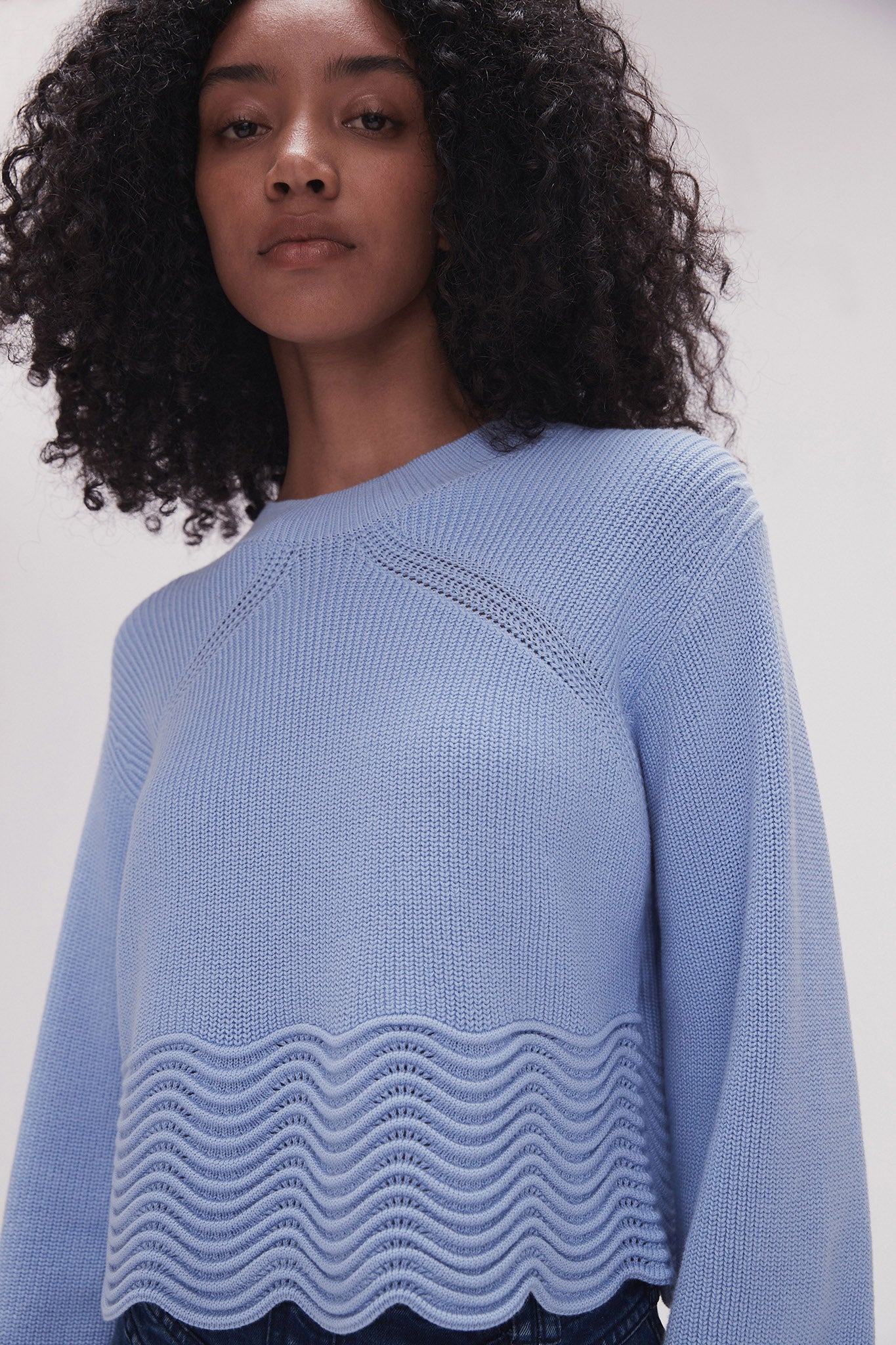 Cordelia Scallop Hem Jumper - Image 4