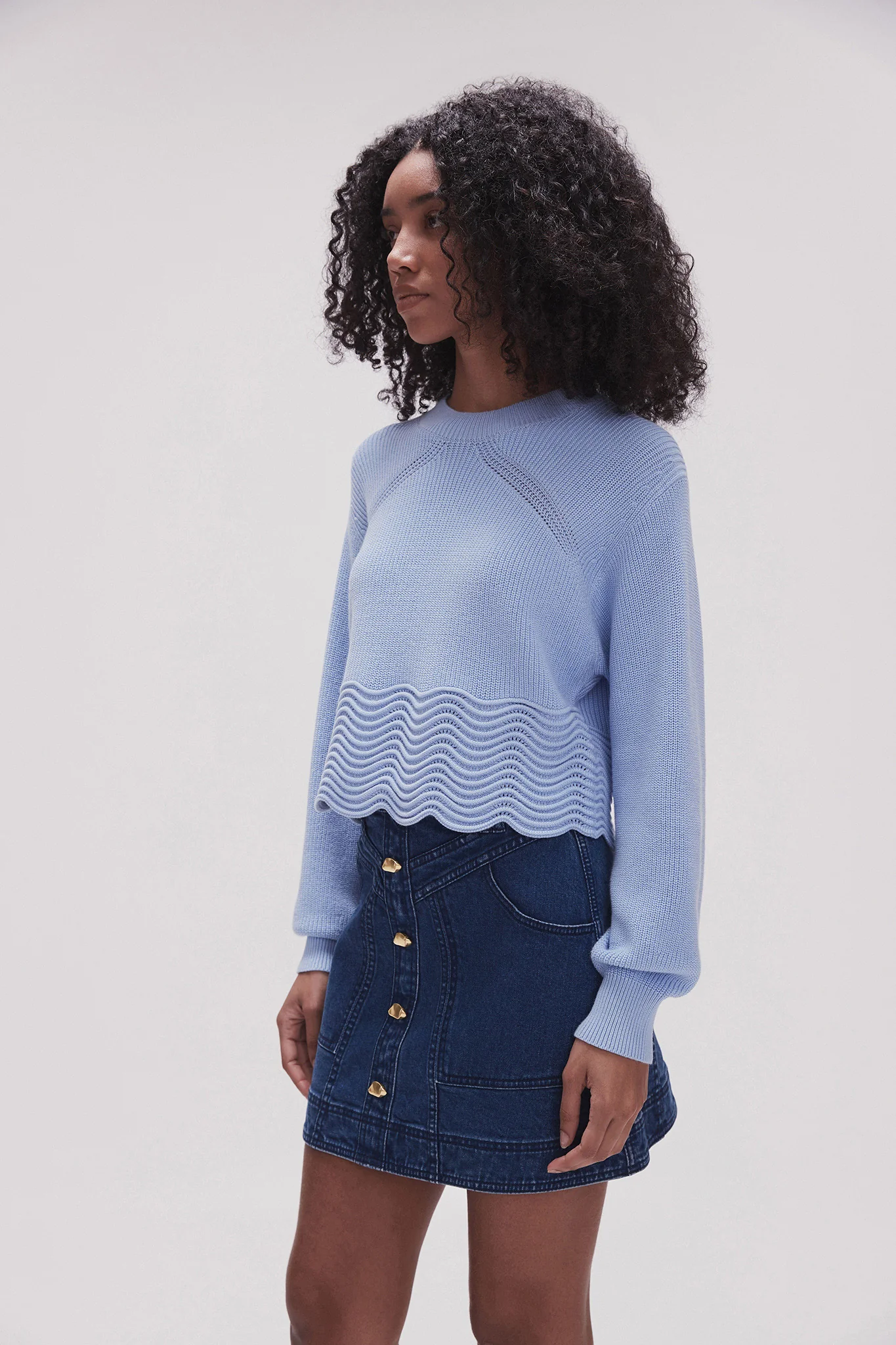 Cordelia Scallop Hem Jumper - Image 5