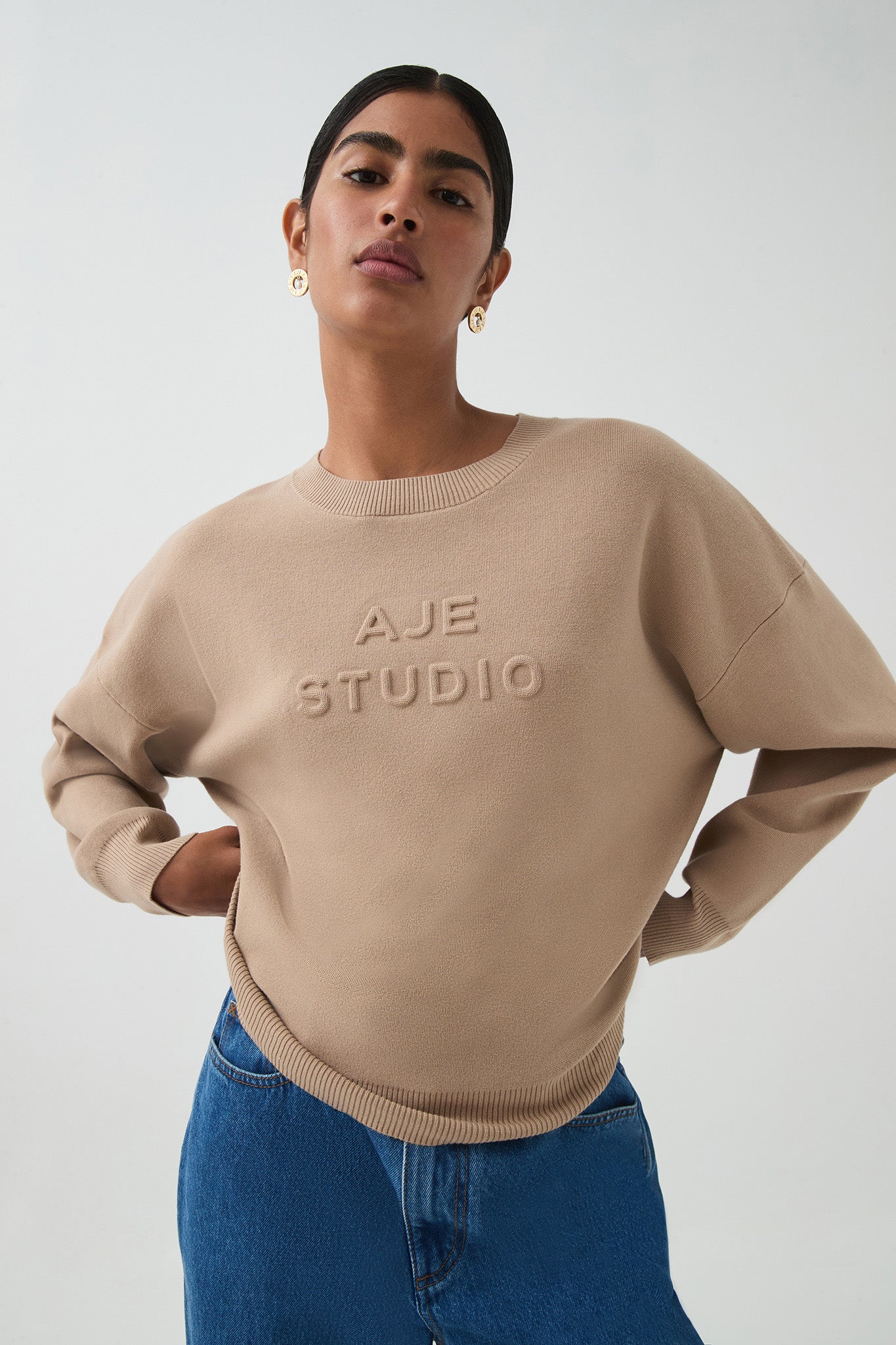 Core Knit Logo Jumper - Image 4