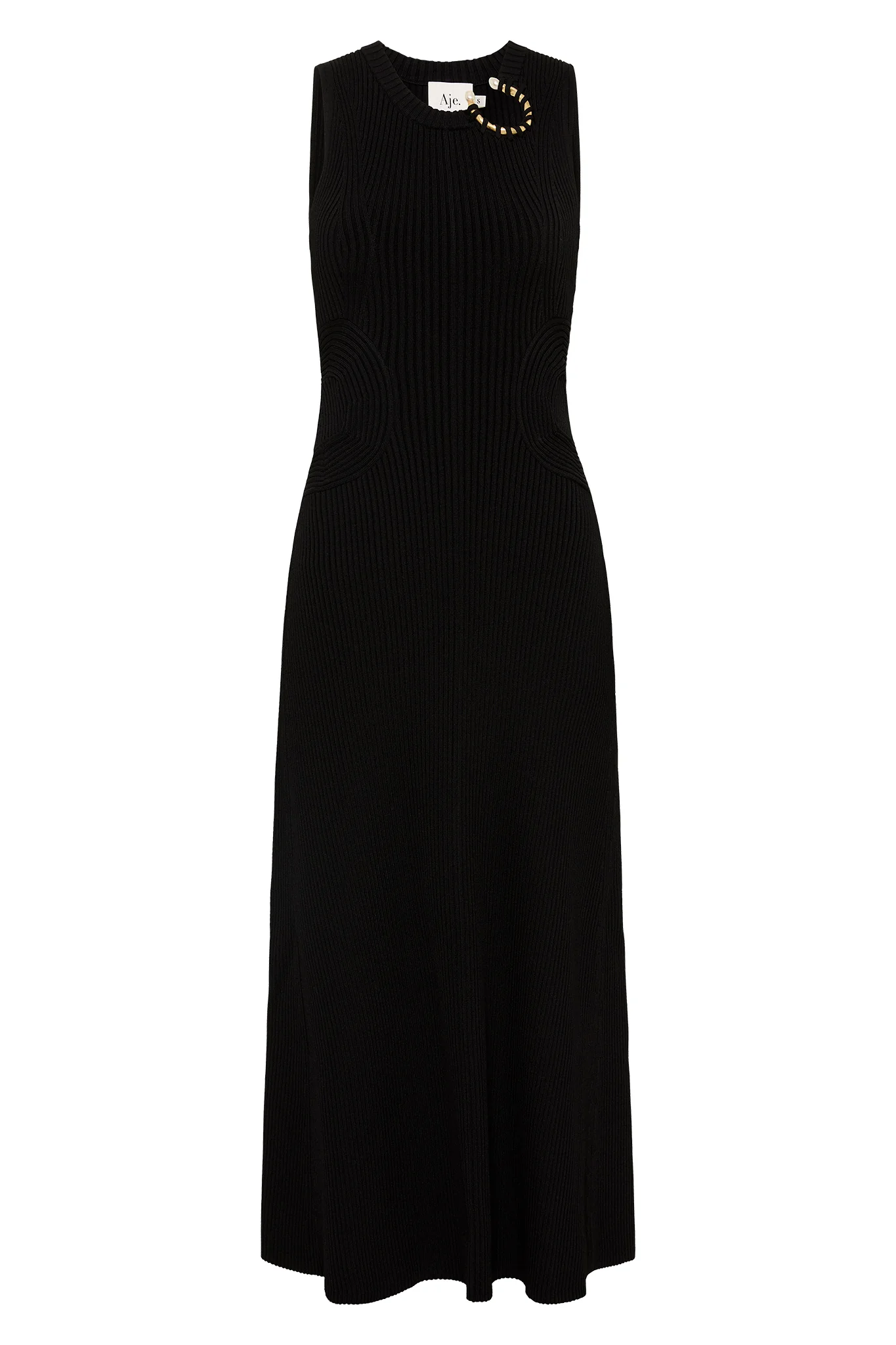 Crescent Knit Midi Dress - Image 2
