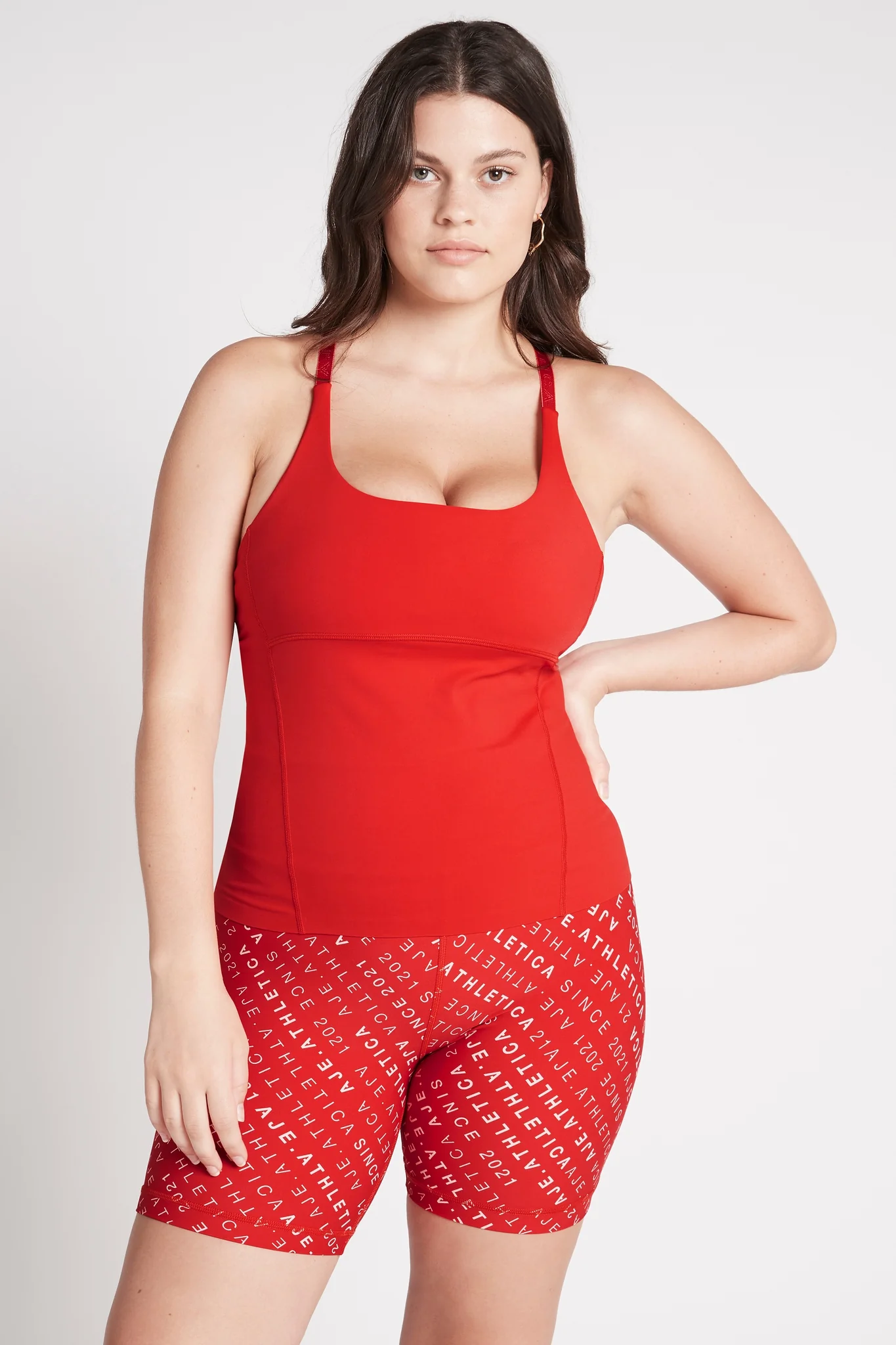 Cropped Adjustable Strap Racerback Tank 117 - Image 7