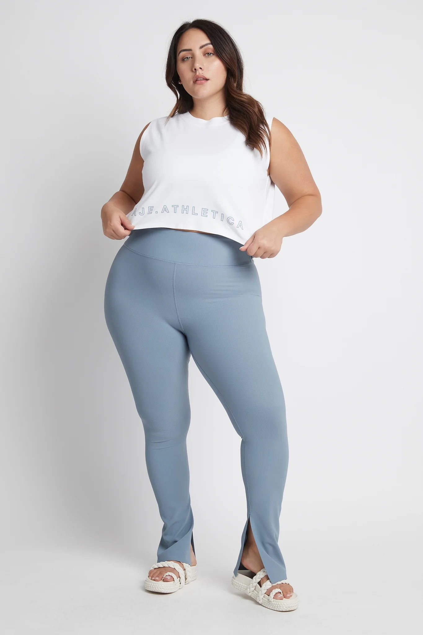 Cropped Split Back Tank 112 - Image 17