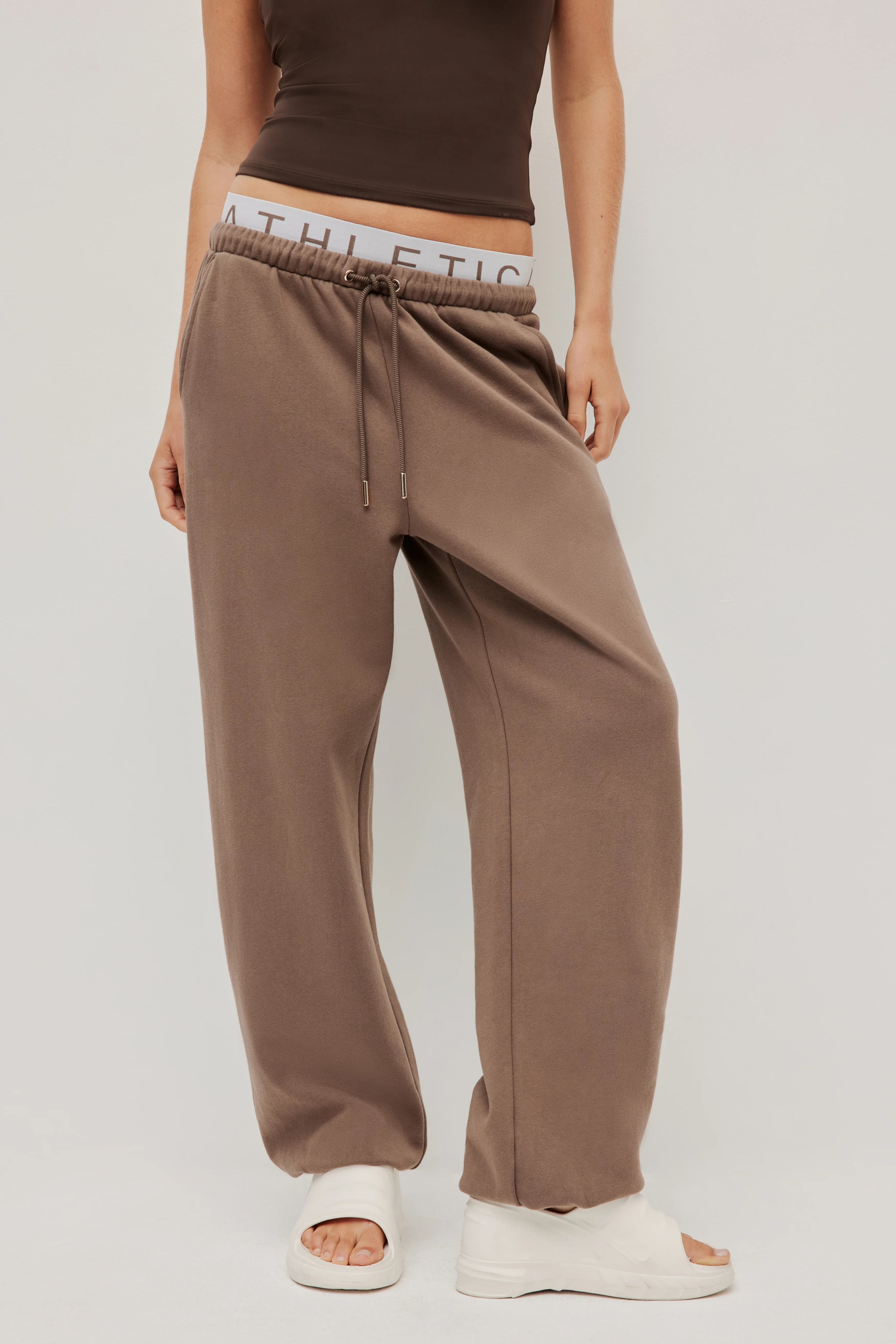 Cuffed Hem Logo Track Pants - Image 5