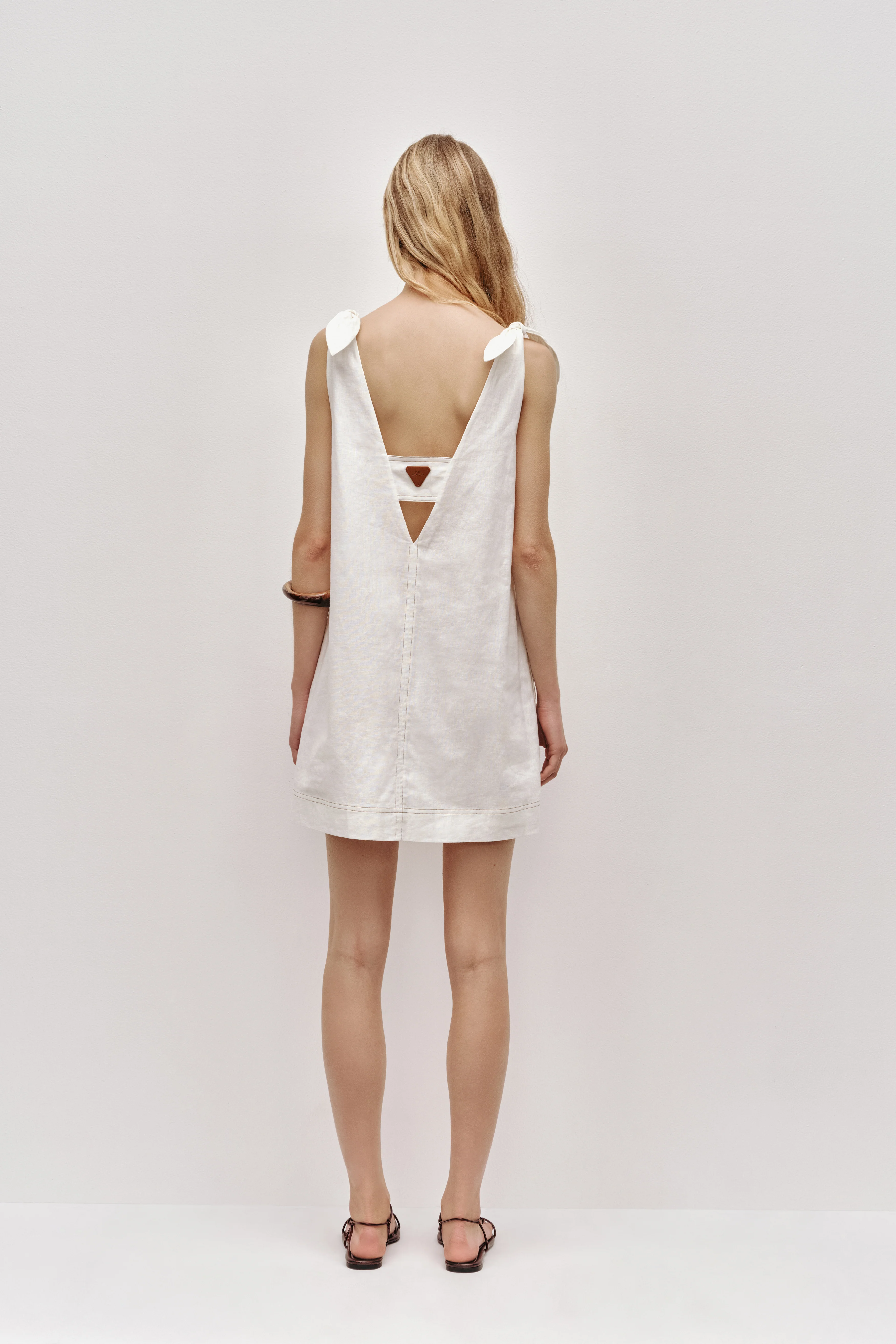 Dessie Tie Mini Dress - Image 6