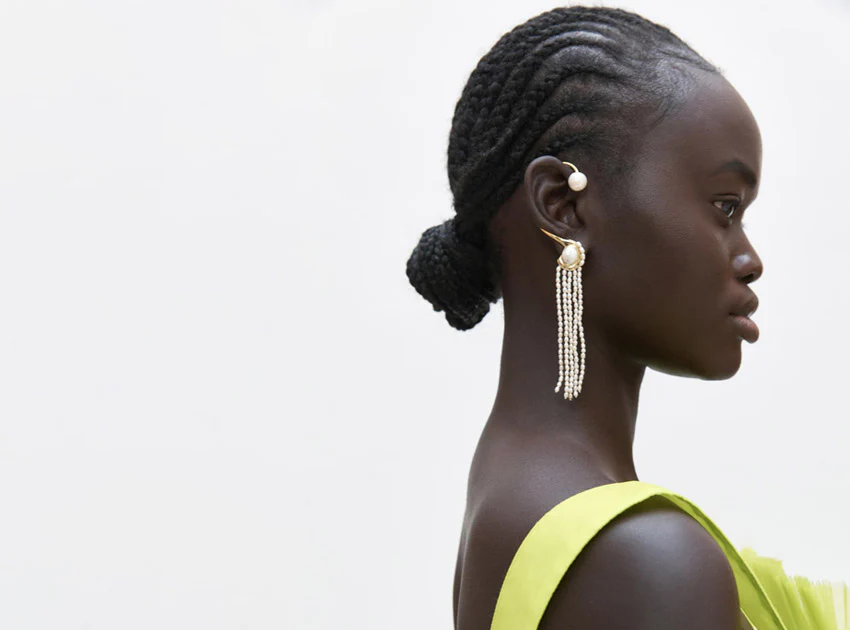Eau Asymmetric Drop Earring Cuff - Image 7