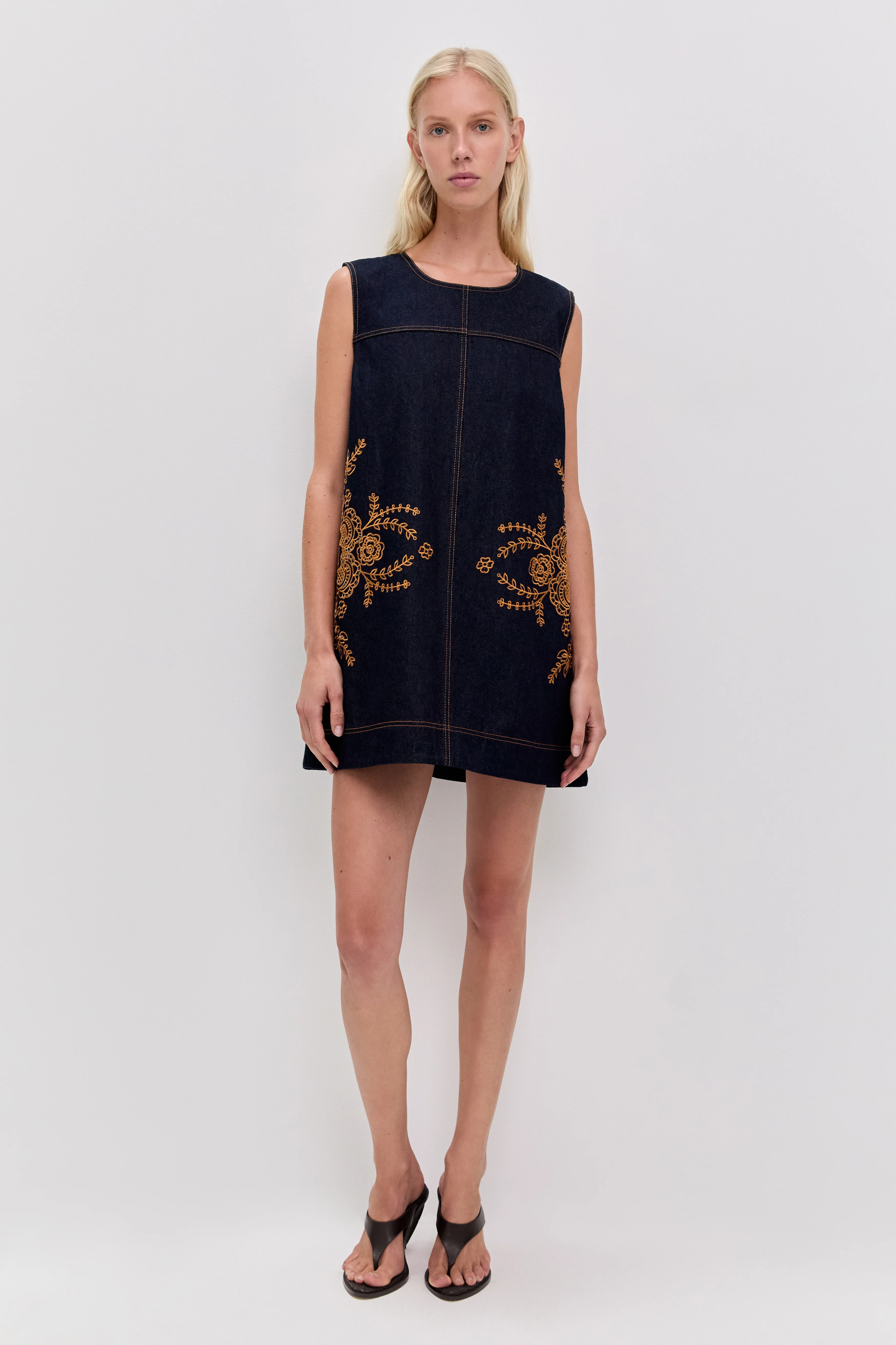 Elora Denim Mini Dress