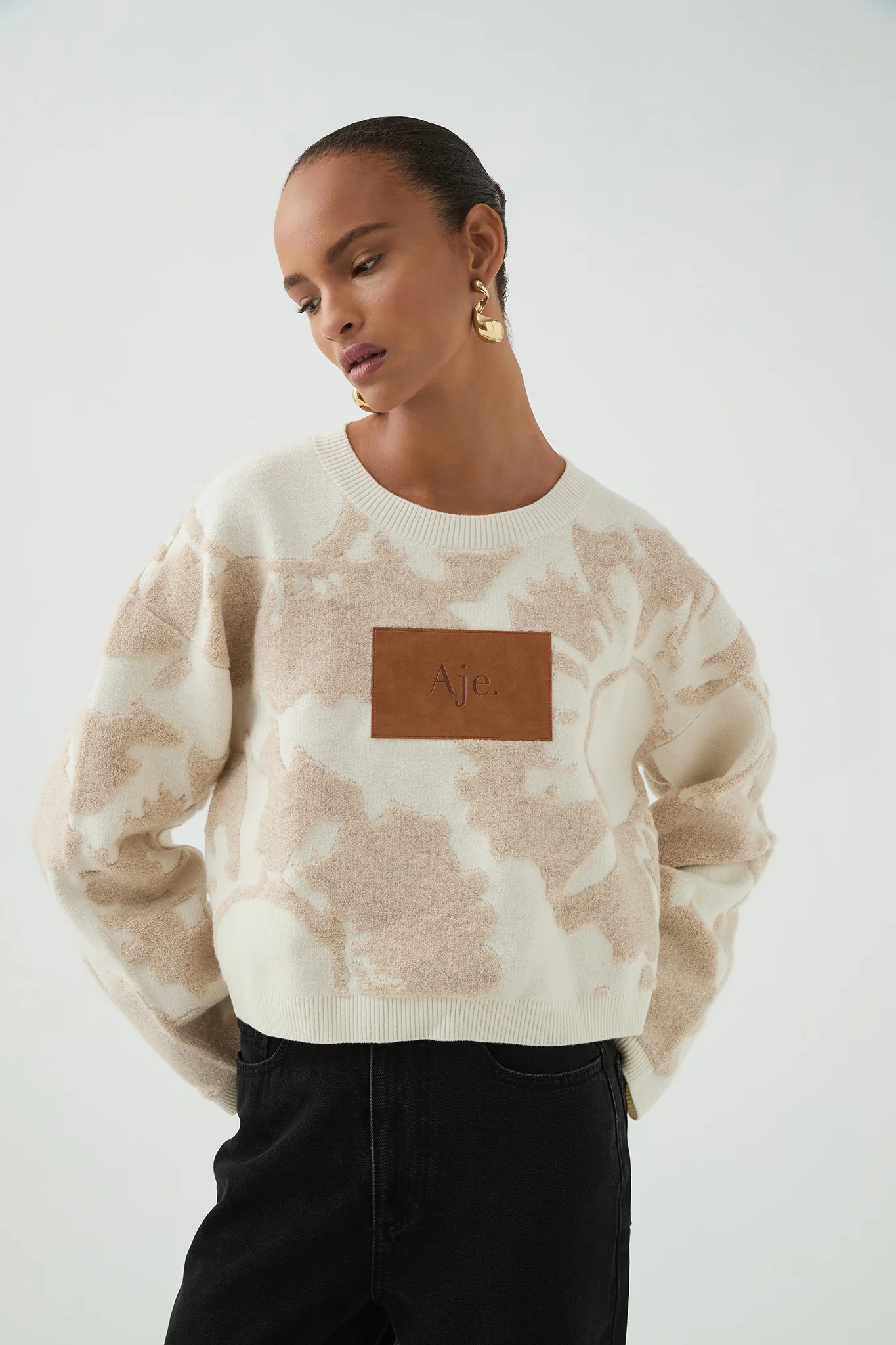 Emaline Cropped Knit Jumper - Image 4