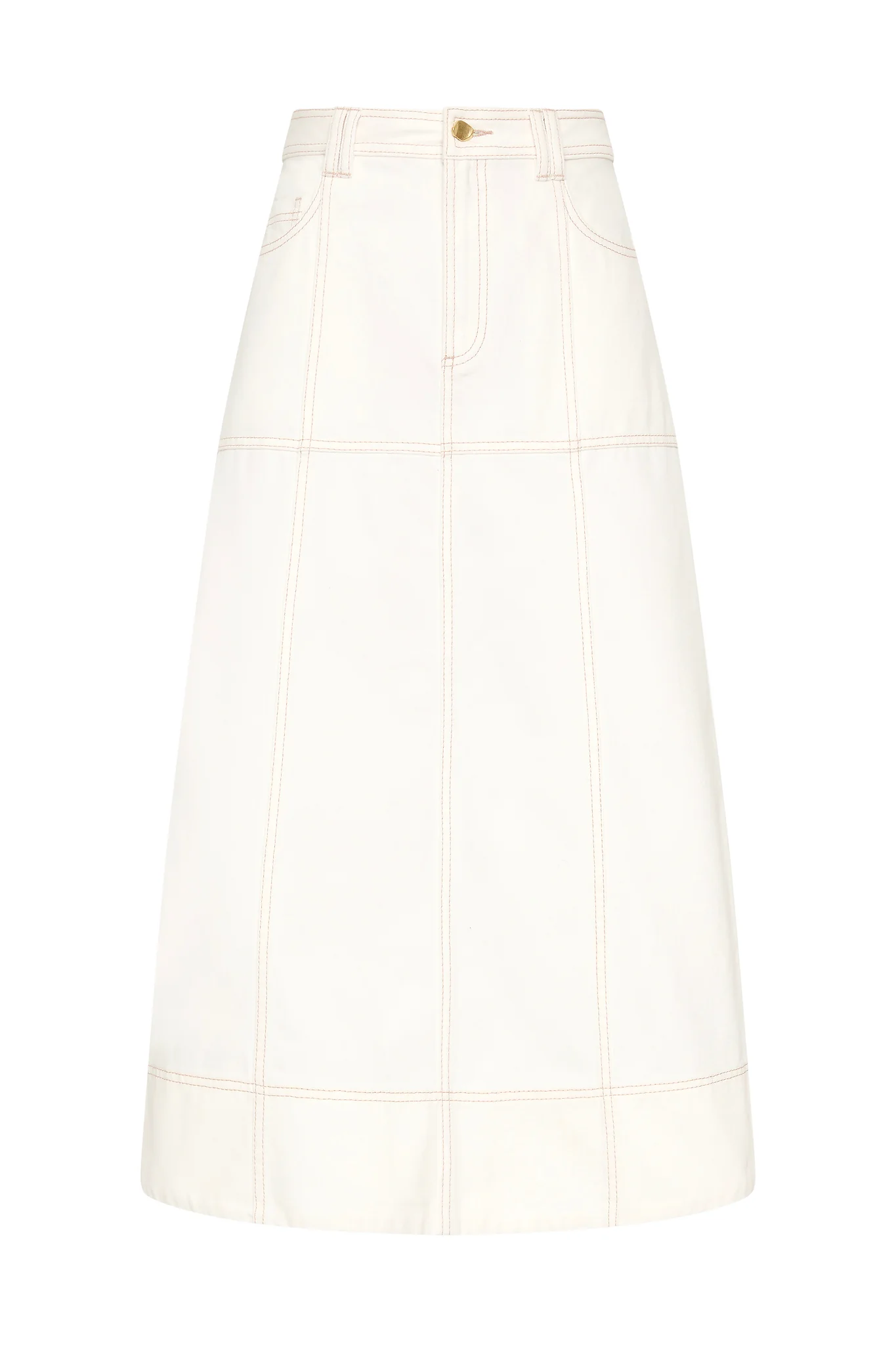 Emilie Denim Midi Skirt - Image 2