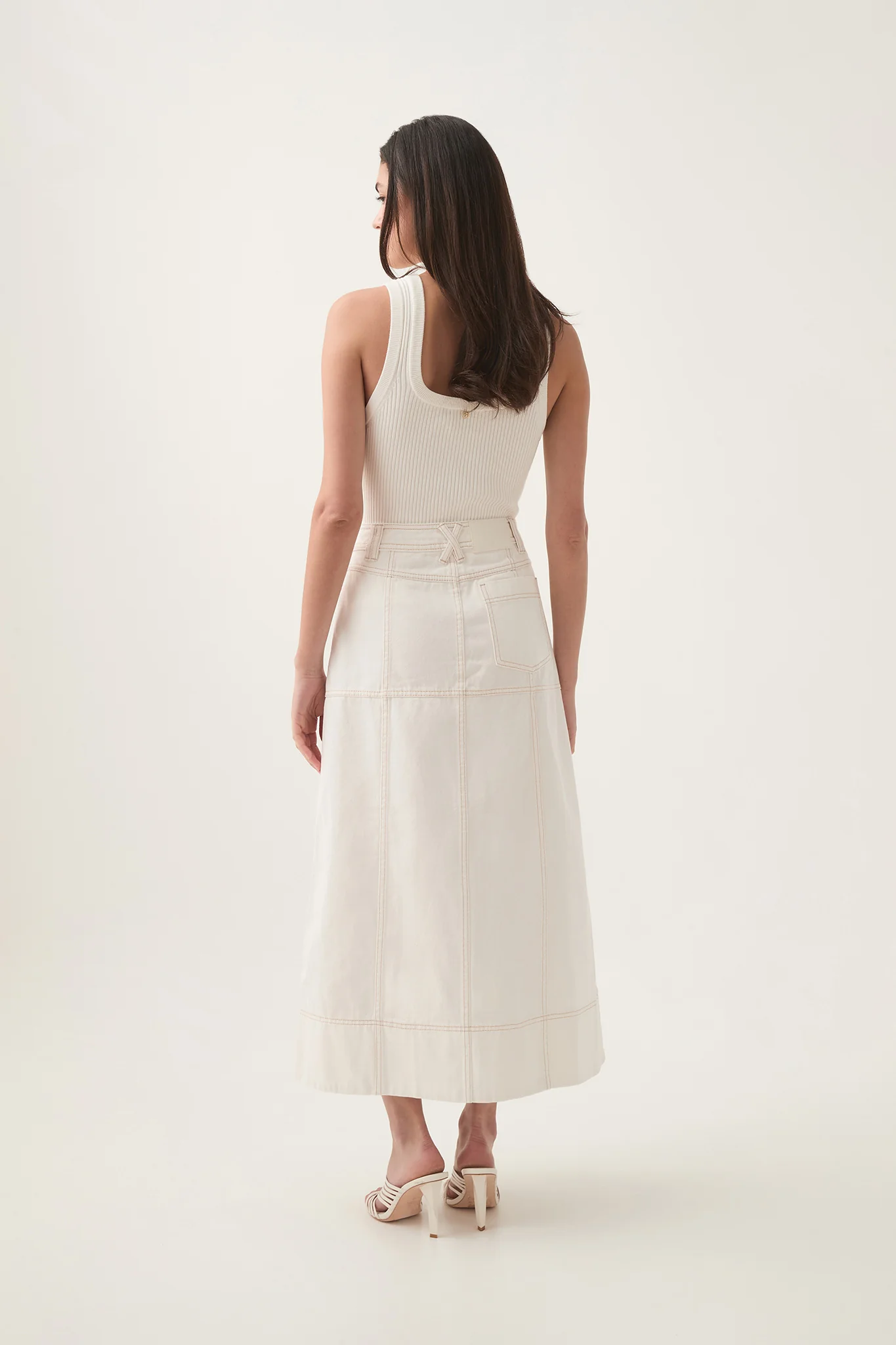 Emilie Denim Midi Skirt - Image 5