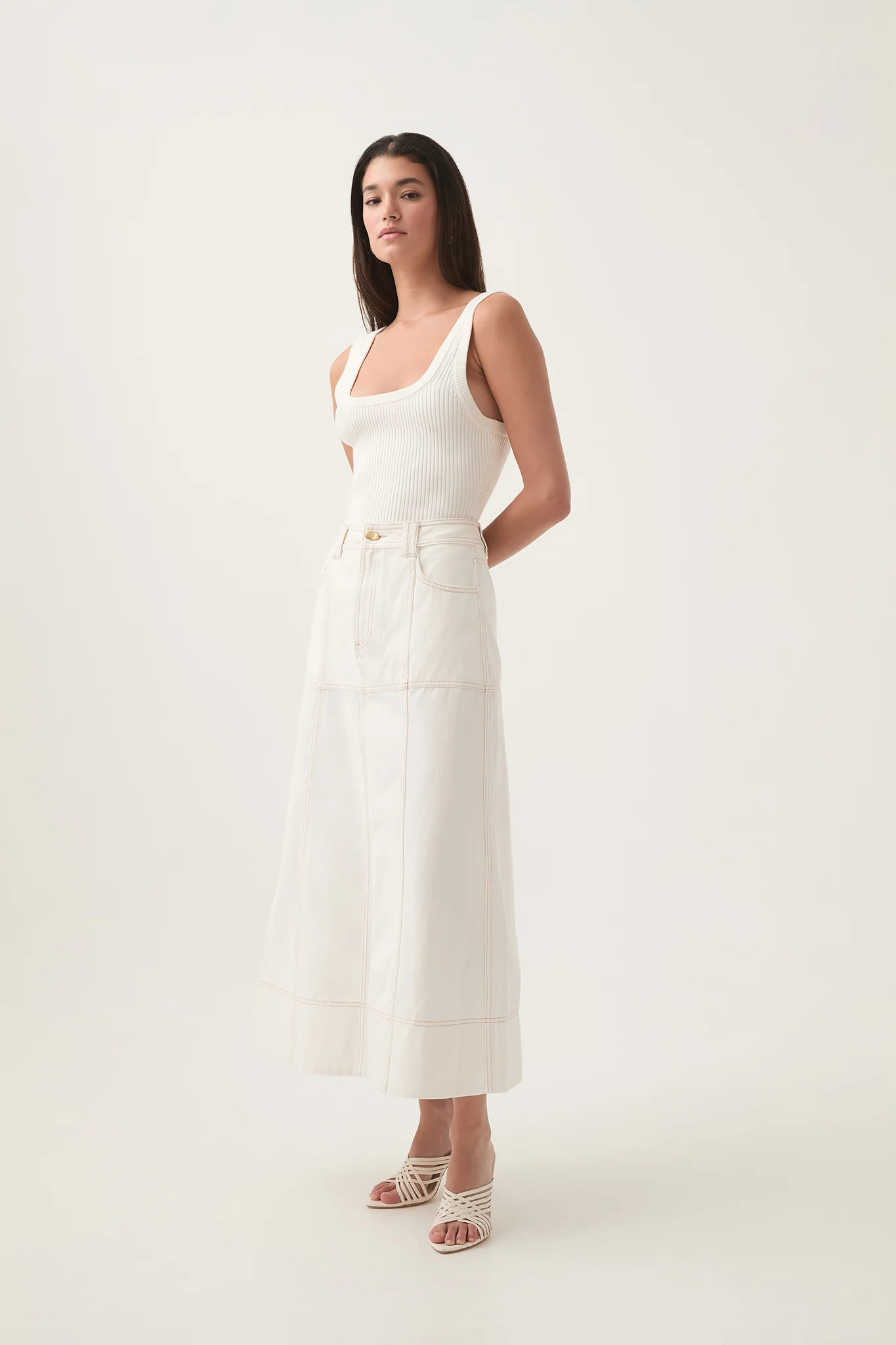 Emilie Denim Midi Skirt - Image 6