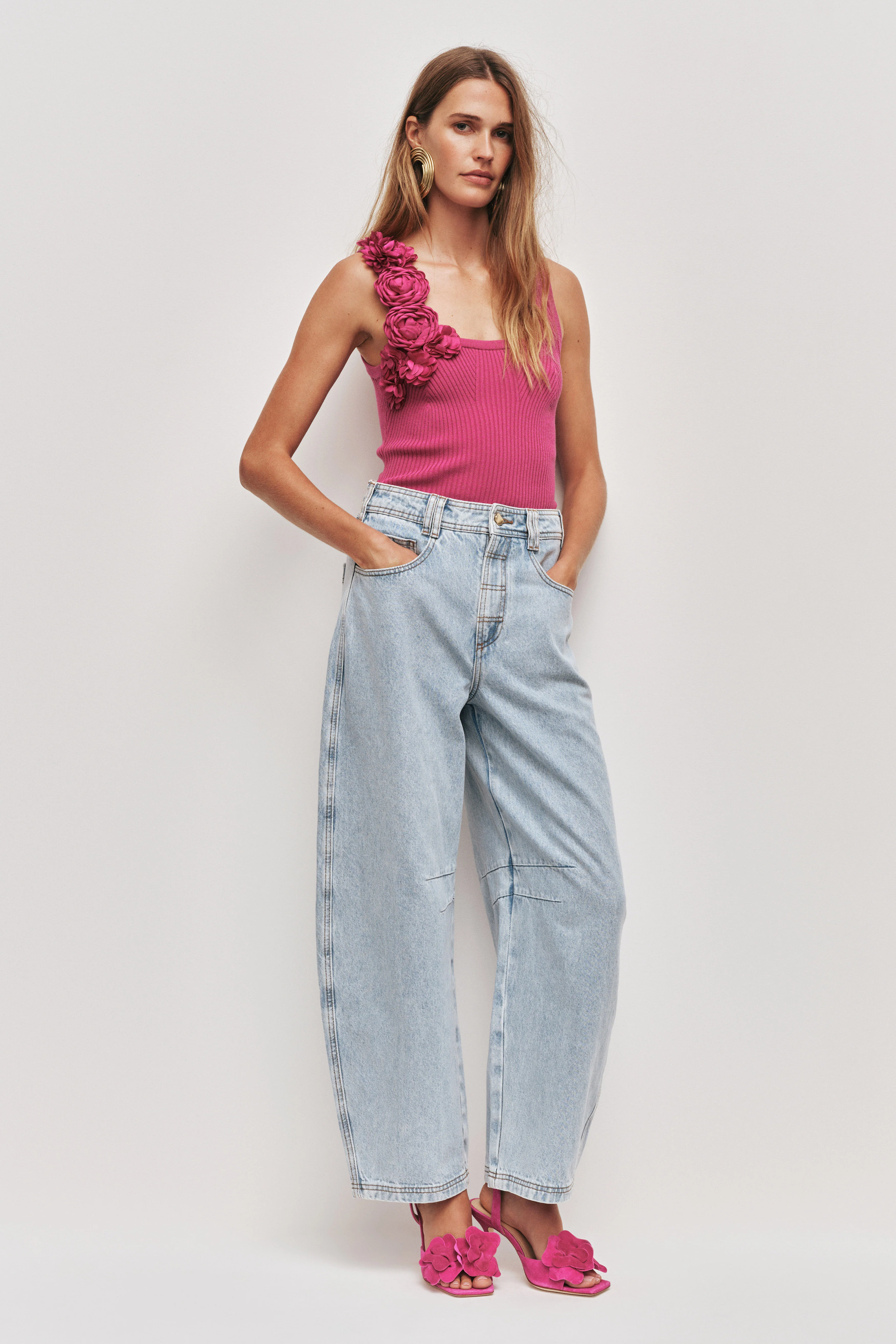 Emmy Flower Knit Tank
