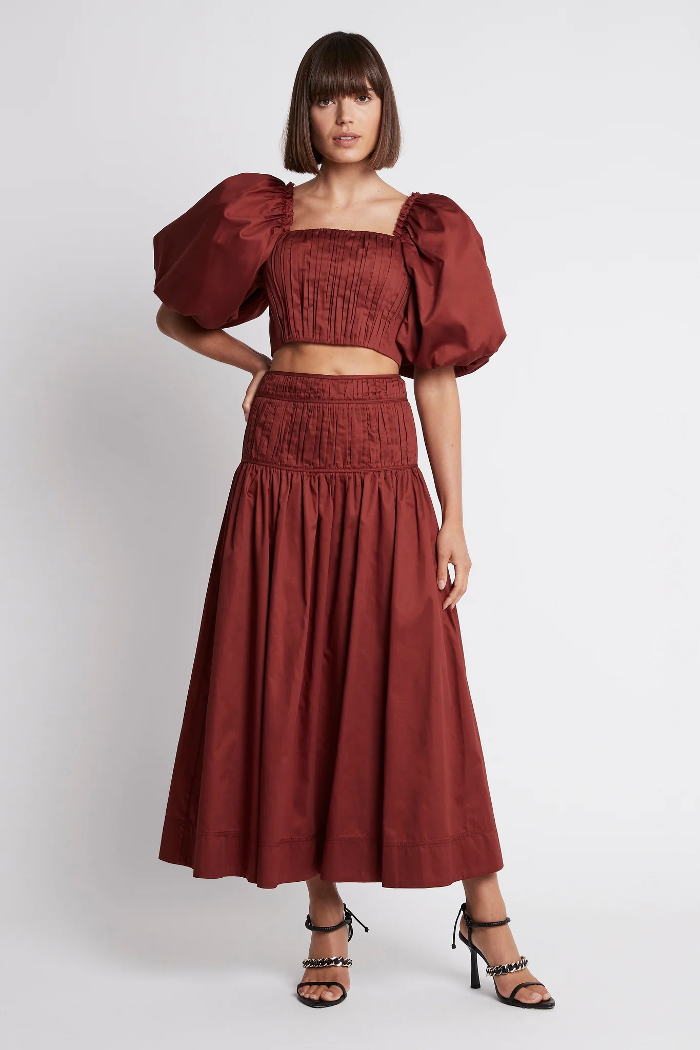 Enamour Puff Sleeve Cropped Top - Image 6