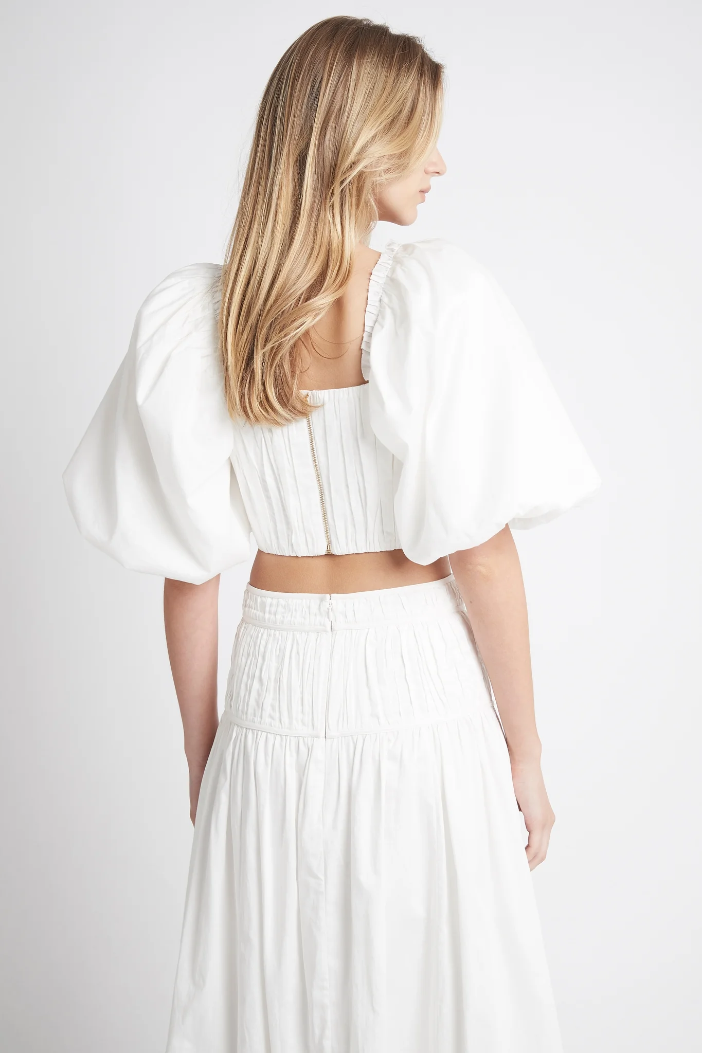 Enamour Puff Sleeve Cropped Top - Image 5