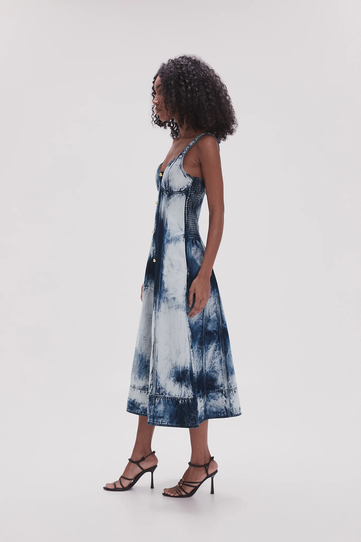 Enigma Denim Midi Dress - Image 5