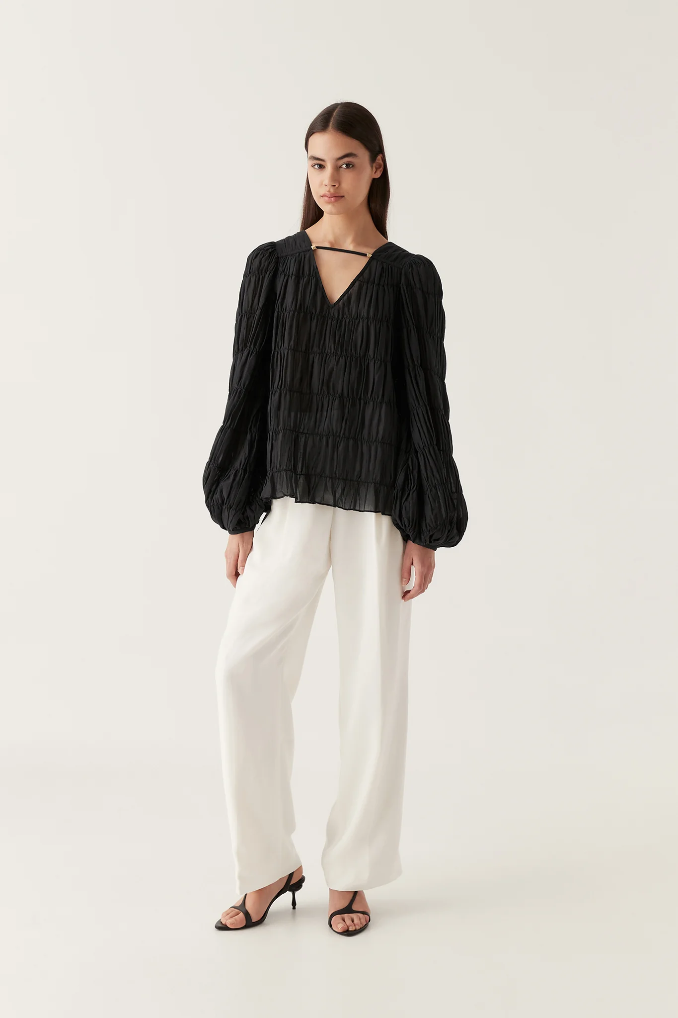 Evelina Ruched Blouse - Image 3