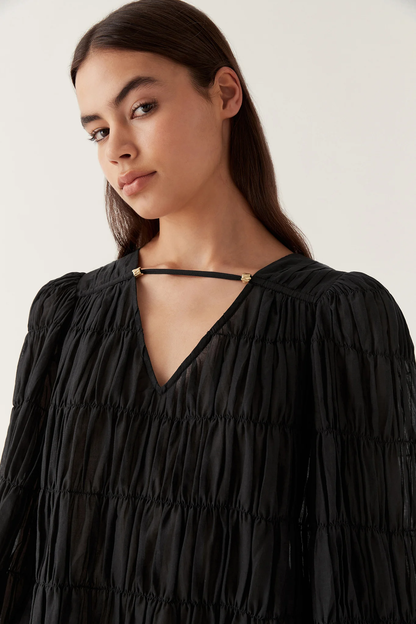 Evelina Ruched Blouse - Image 4