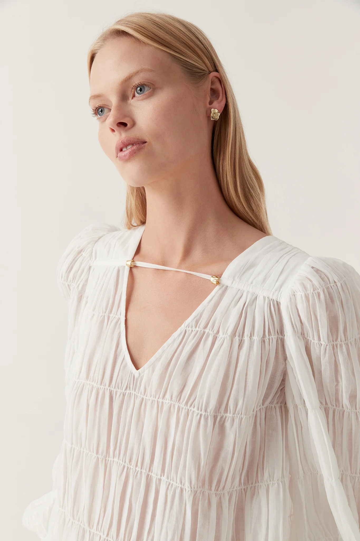 Evelina Ruched Blouse - Image 4
