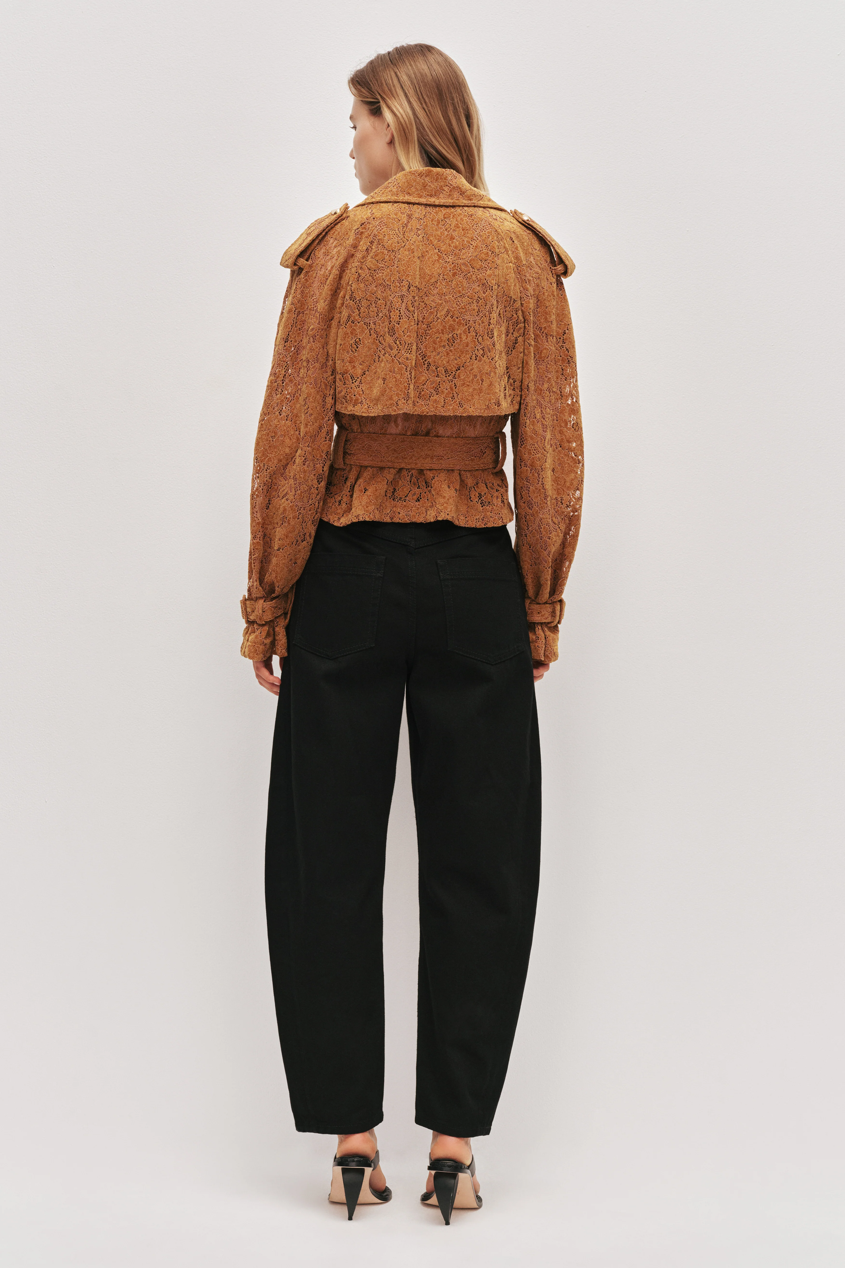 Florence Lace Cropped Jacket - Image 7