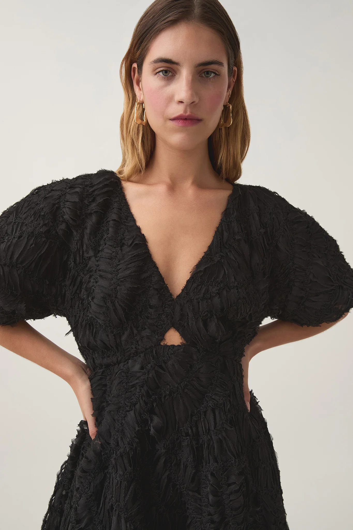 Florential Textured Midi Dress - Image 4
