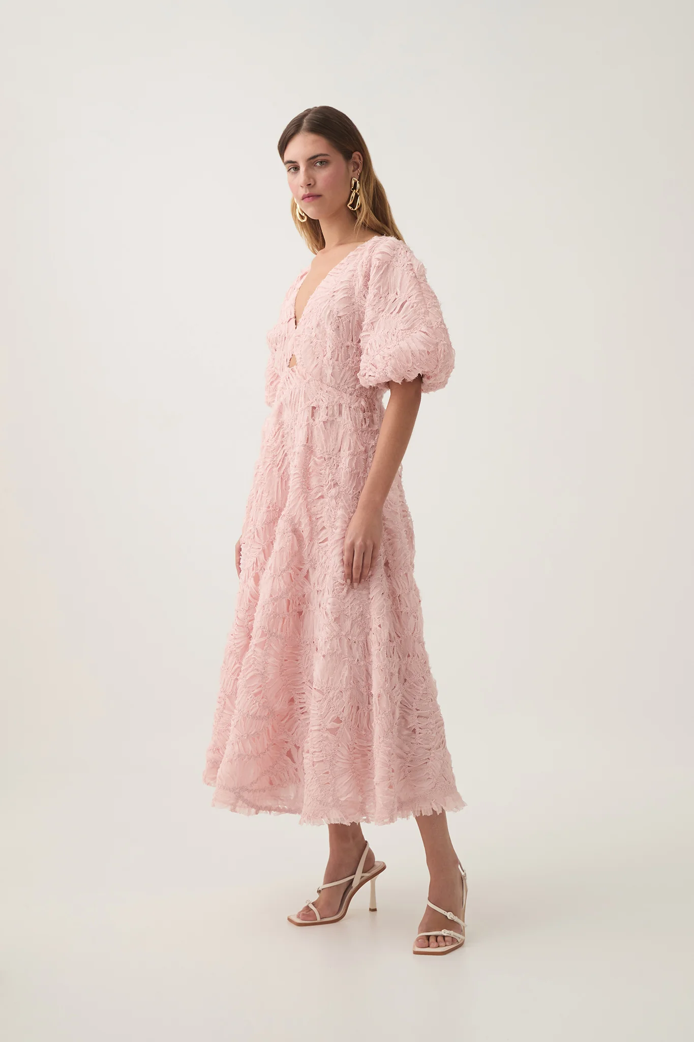 Florential Textured Midi Dress - Image 3