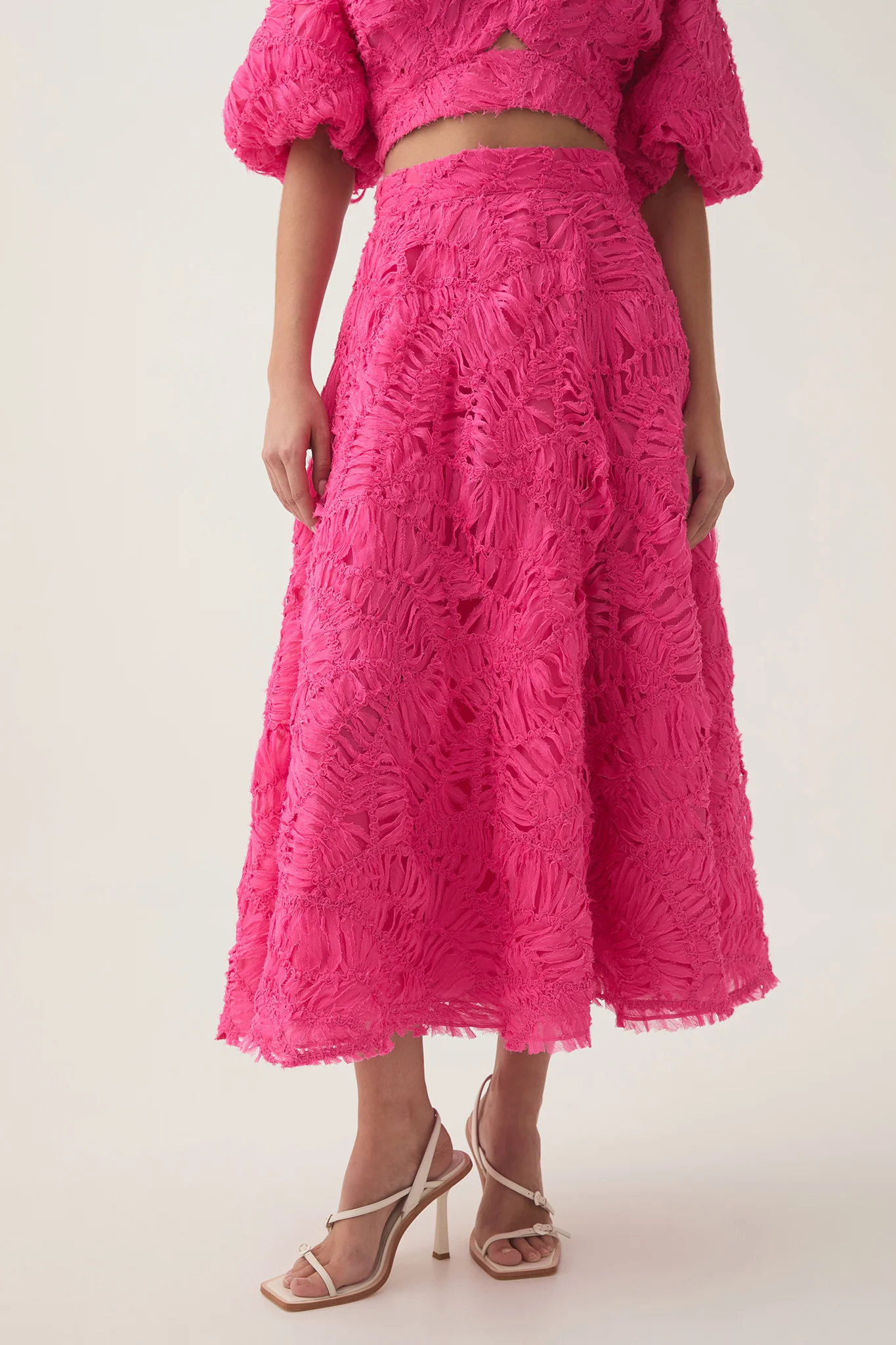 Florential Textured Midi Skirt - Image 5