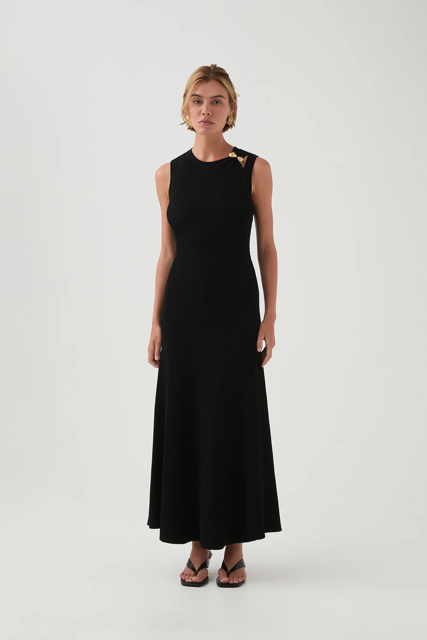Focal Knit Midi Dress - Image 3