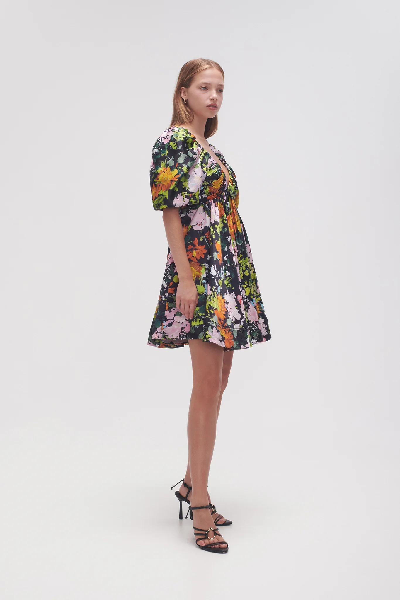 Gabrielle Plunge Mini Dress - Image 5