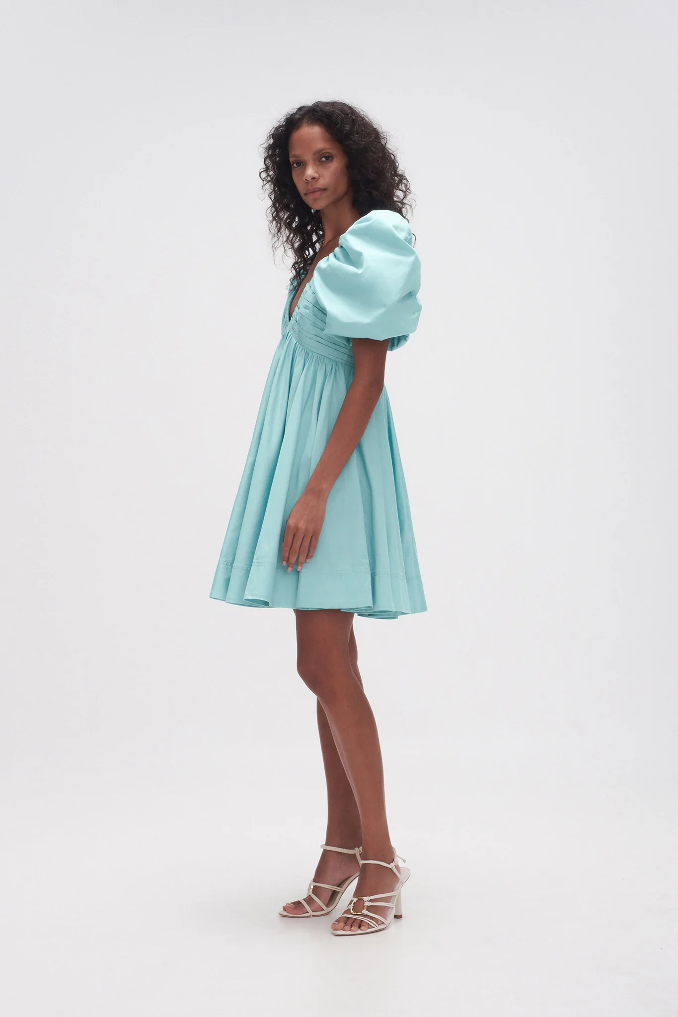 Gabrielle Plunge Mini Dress - Image 3