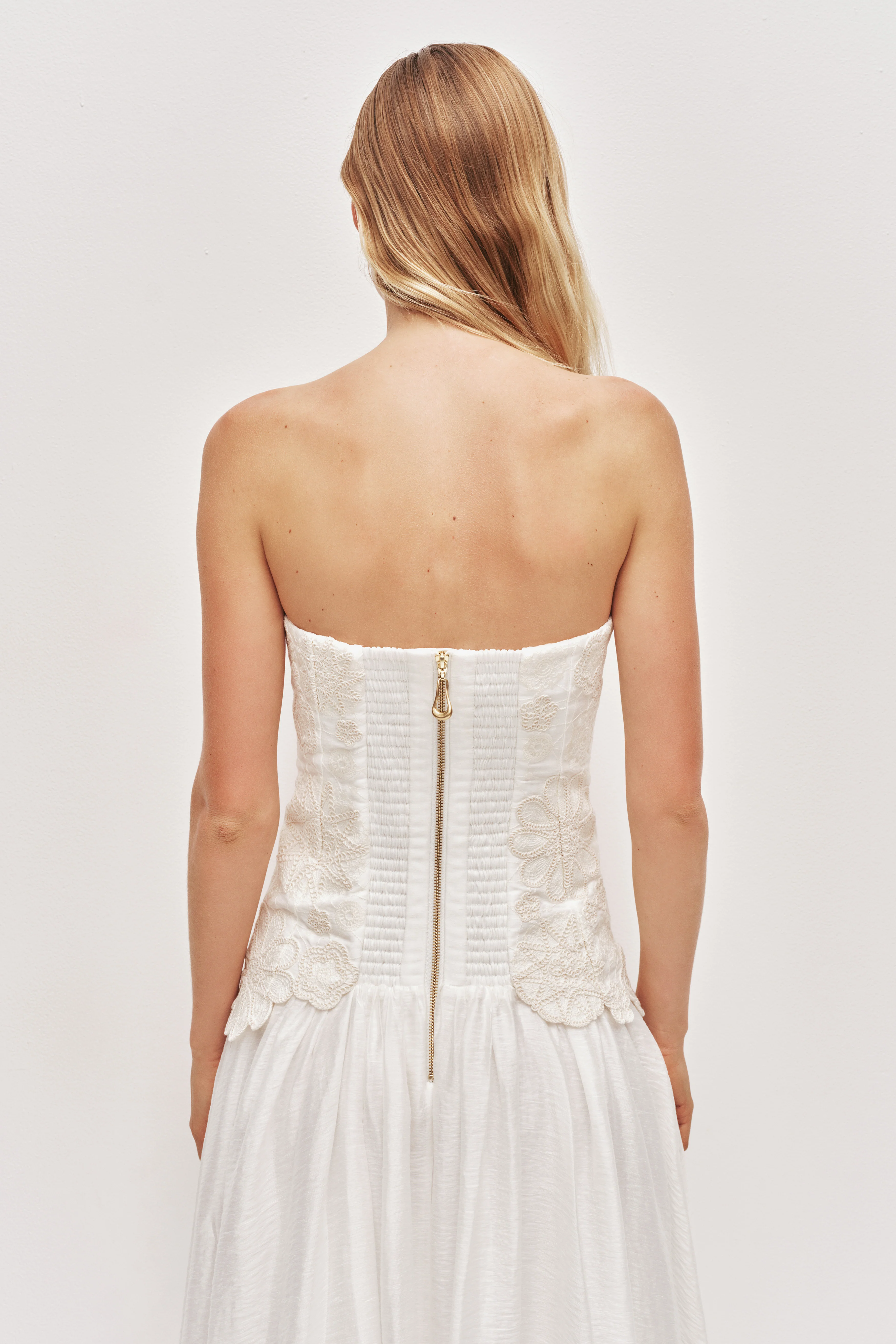 Gia Embroidered Gown - Image 6