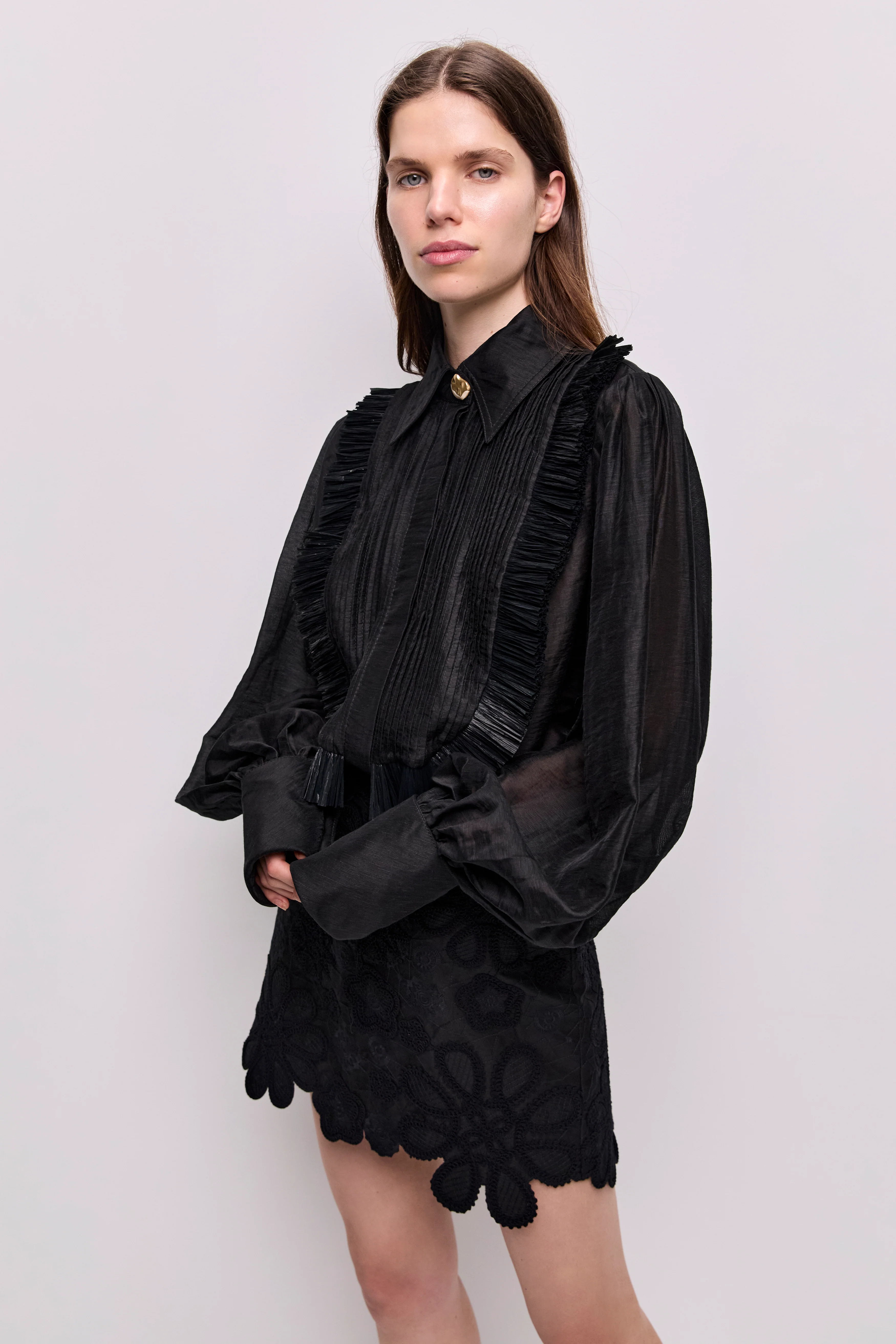 Gia Embroidered Mini Skirt - Image 4