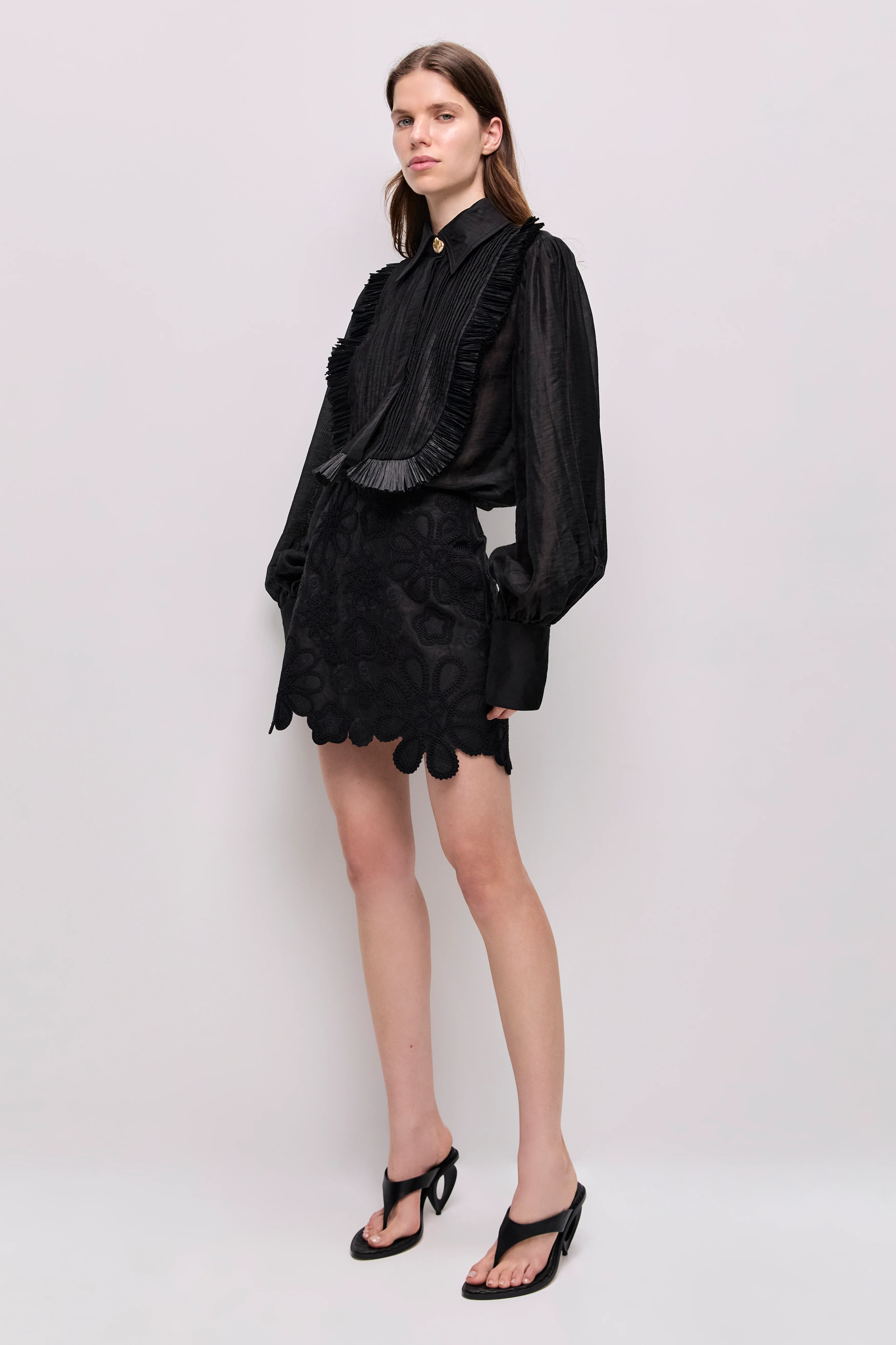 Gia Embroidered Mini Skirt - Image 5