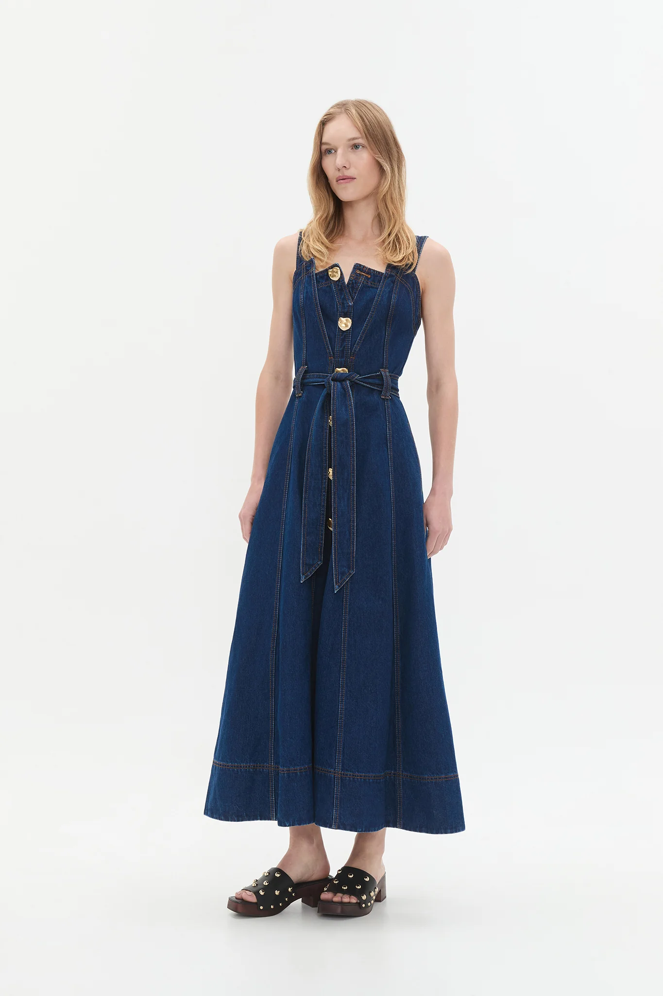 Gianna Denim Midi Dress - Image 3