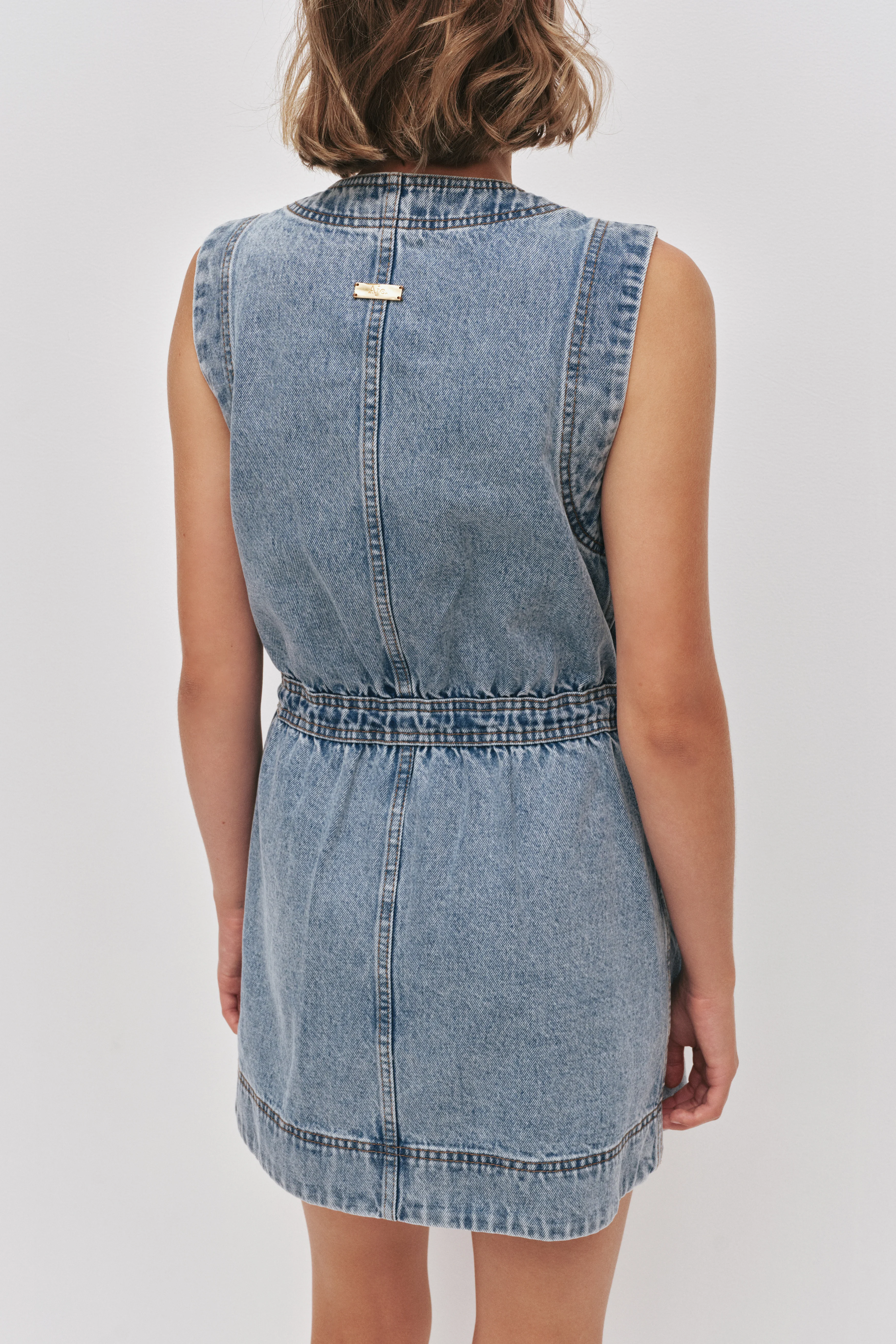 Goldie Denim Mini Dress - Image 7