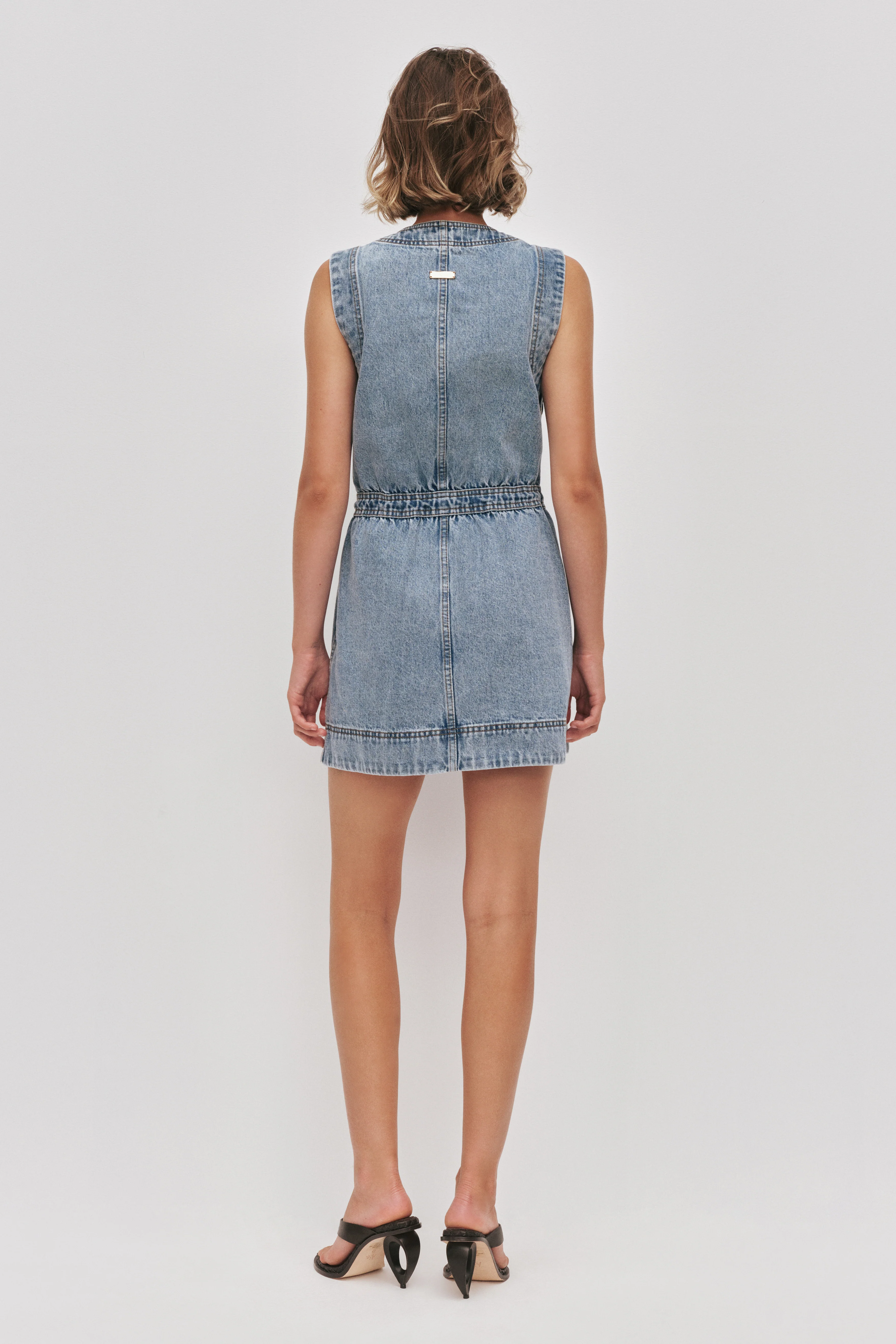 Goldie Denim Mini Dress - Image 8