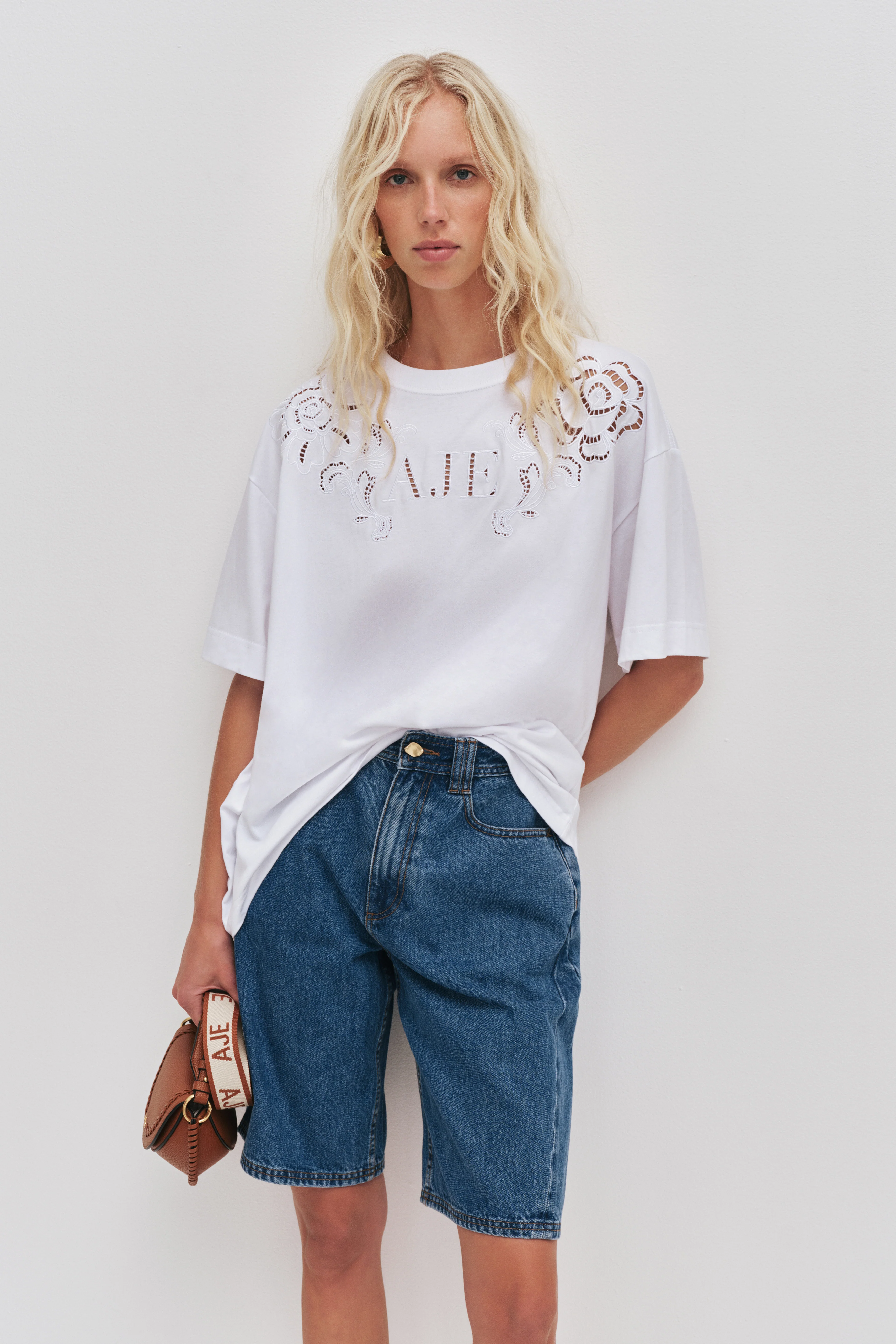 Halo Embroidered Oversized Tee - Image 3