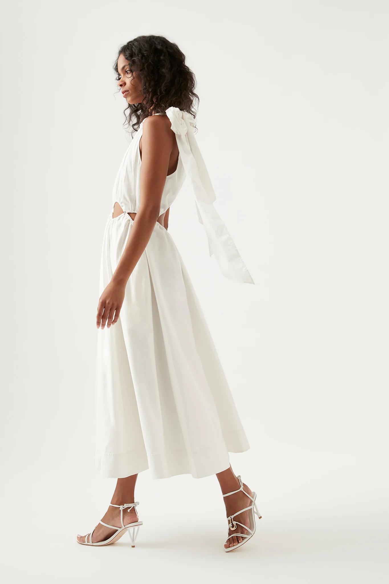 Henriette Tie Strap Midi Dress - Image 3