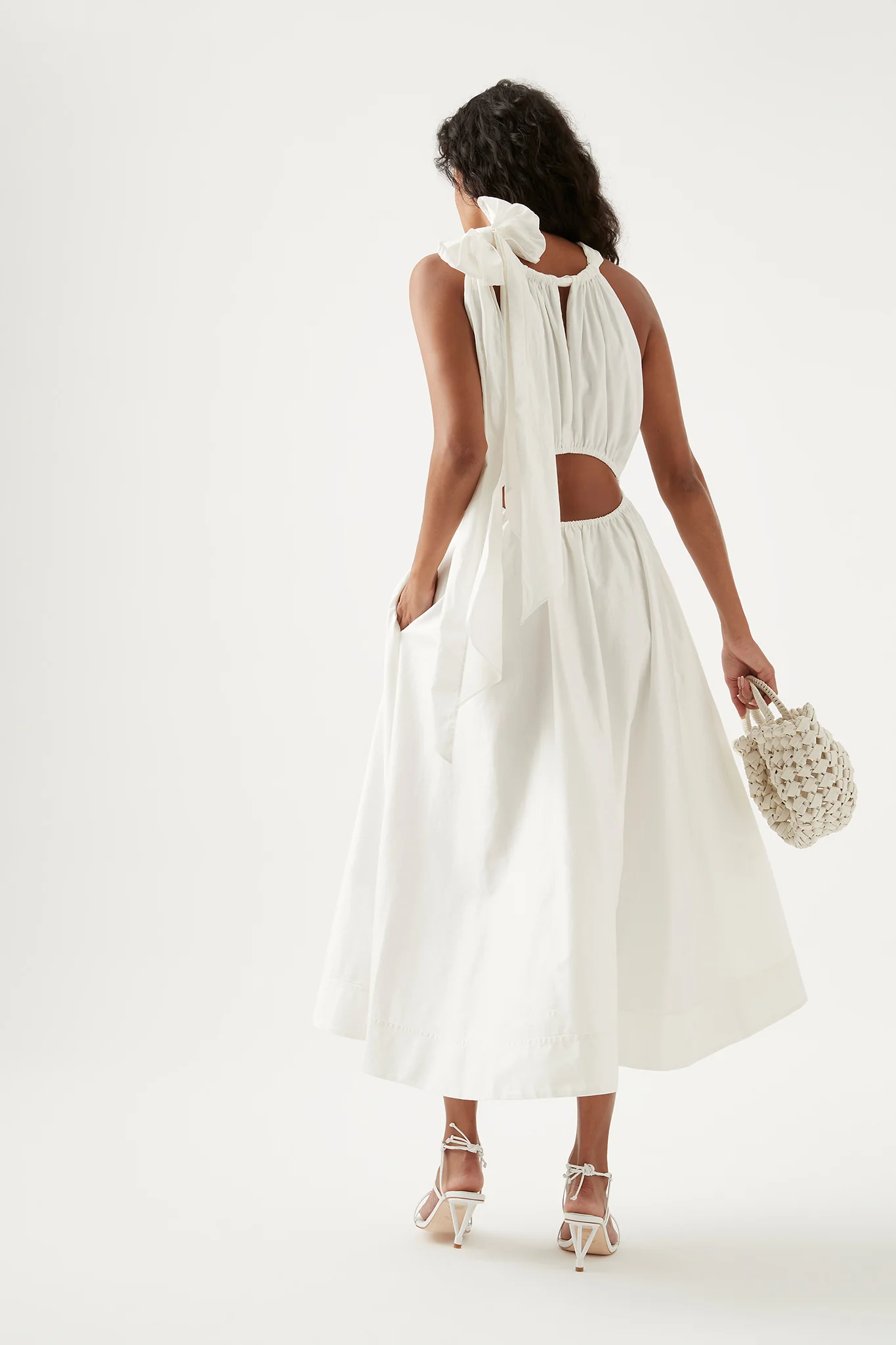 Henriette Tie Strap Midi Dress - Image 5