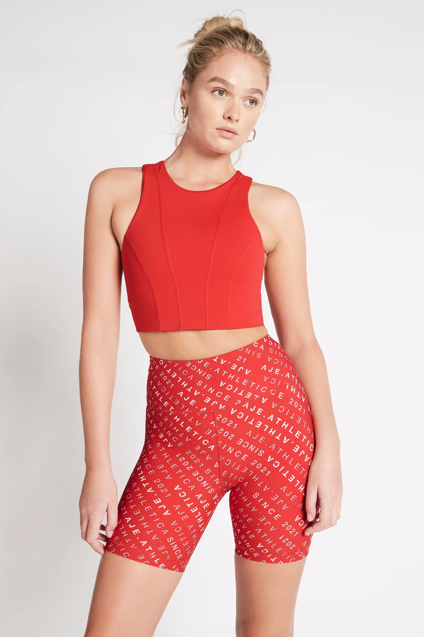 High Rise Logo Shorts 607