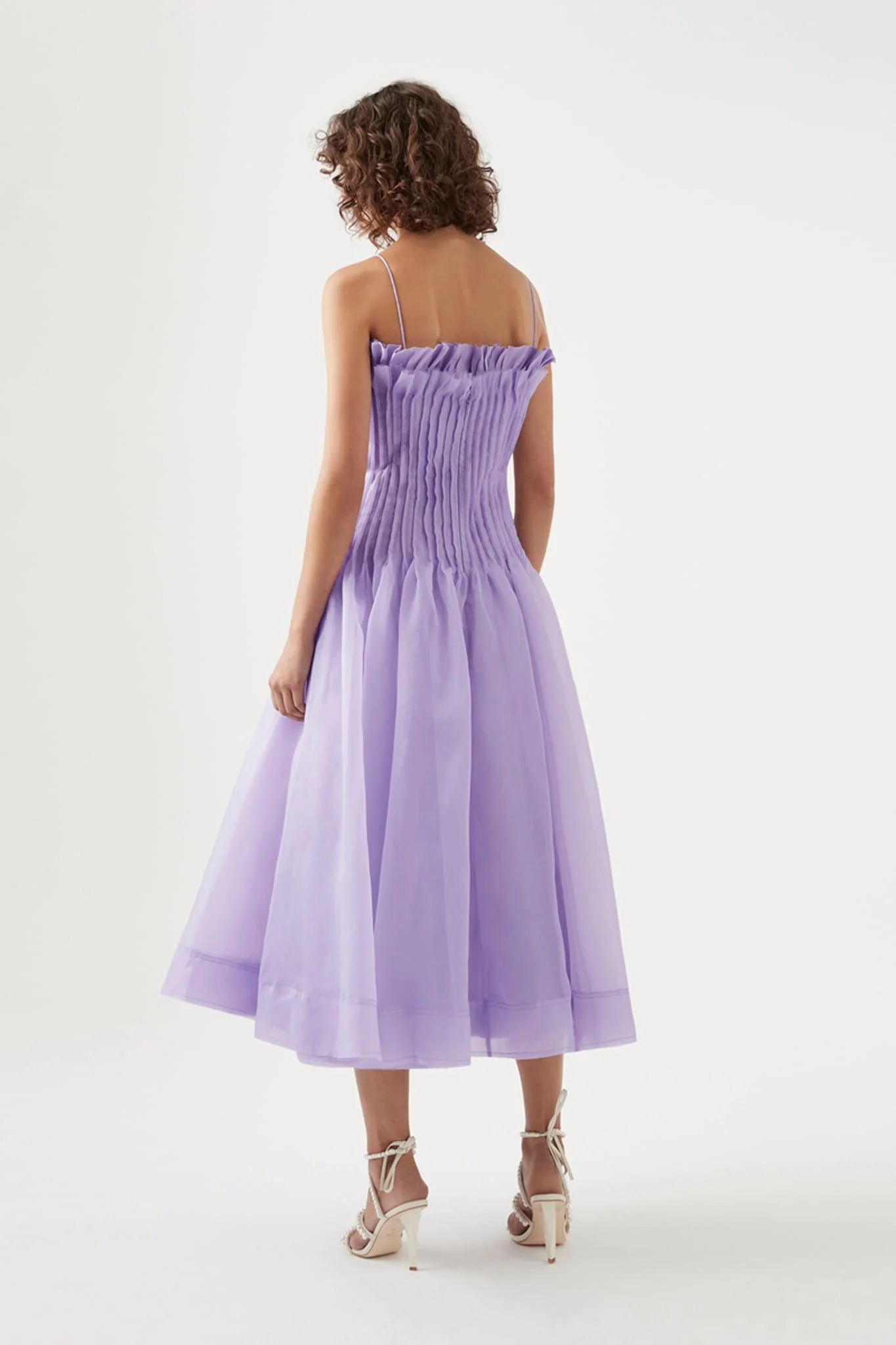 Horizon Pintucked Midi Dress - Image 5
