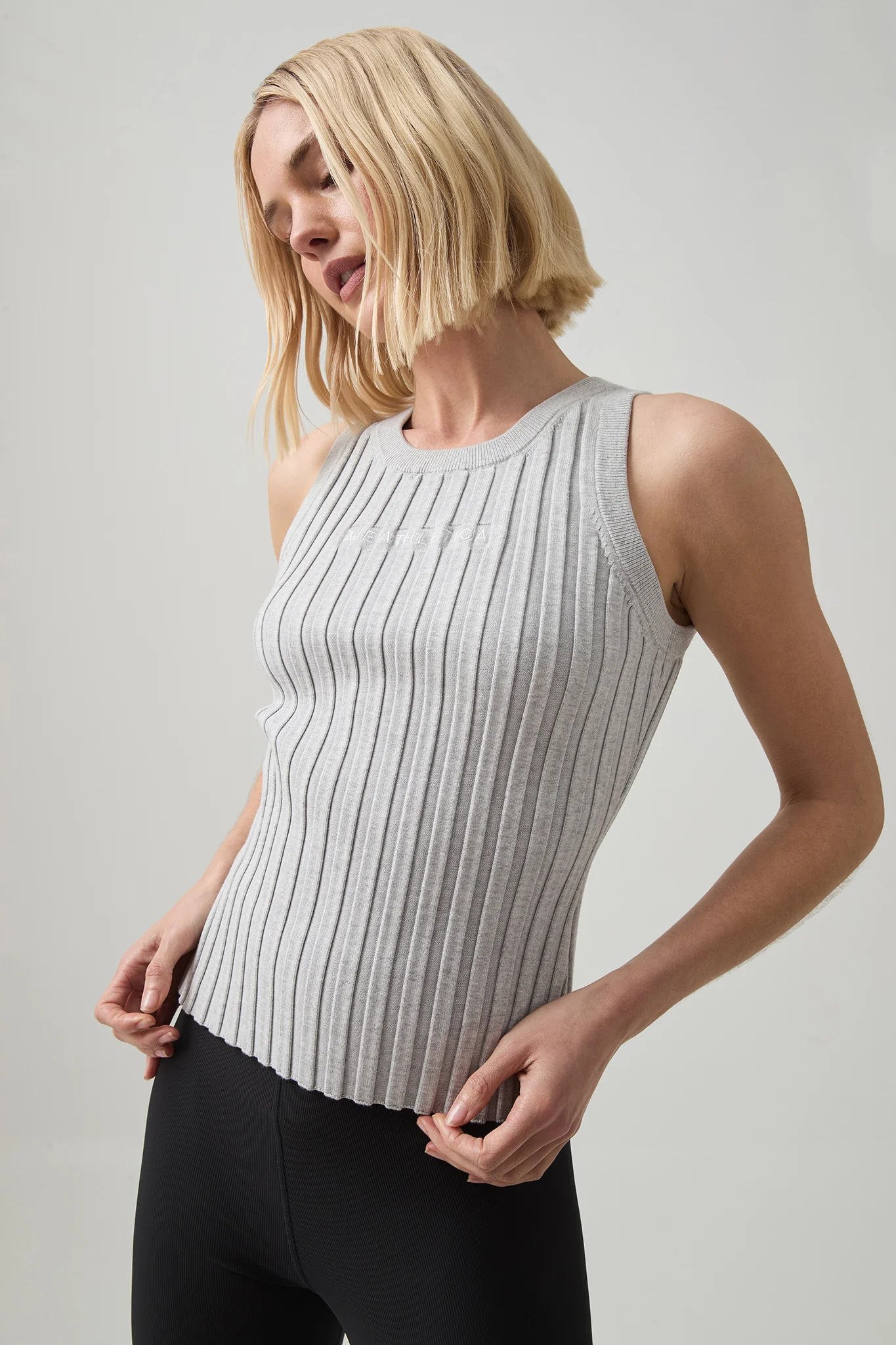 Hydra Logo Knit Ribbed Top - Image 3