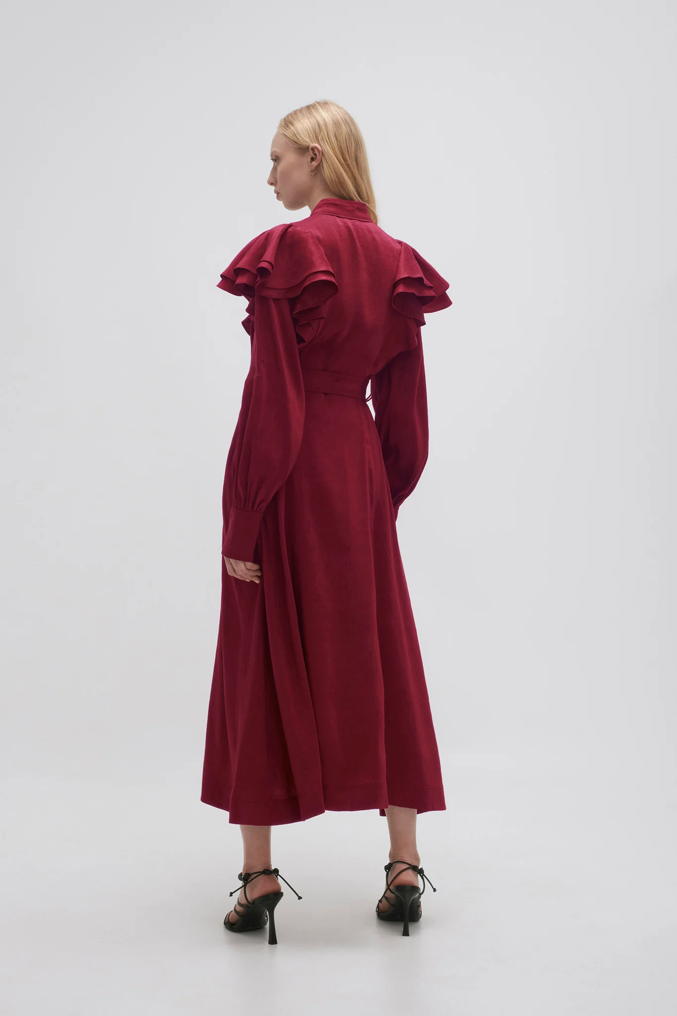 Isabella Belted Midi Dress - Image 5