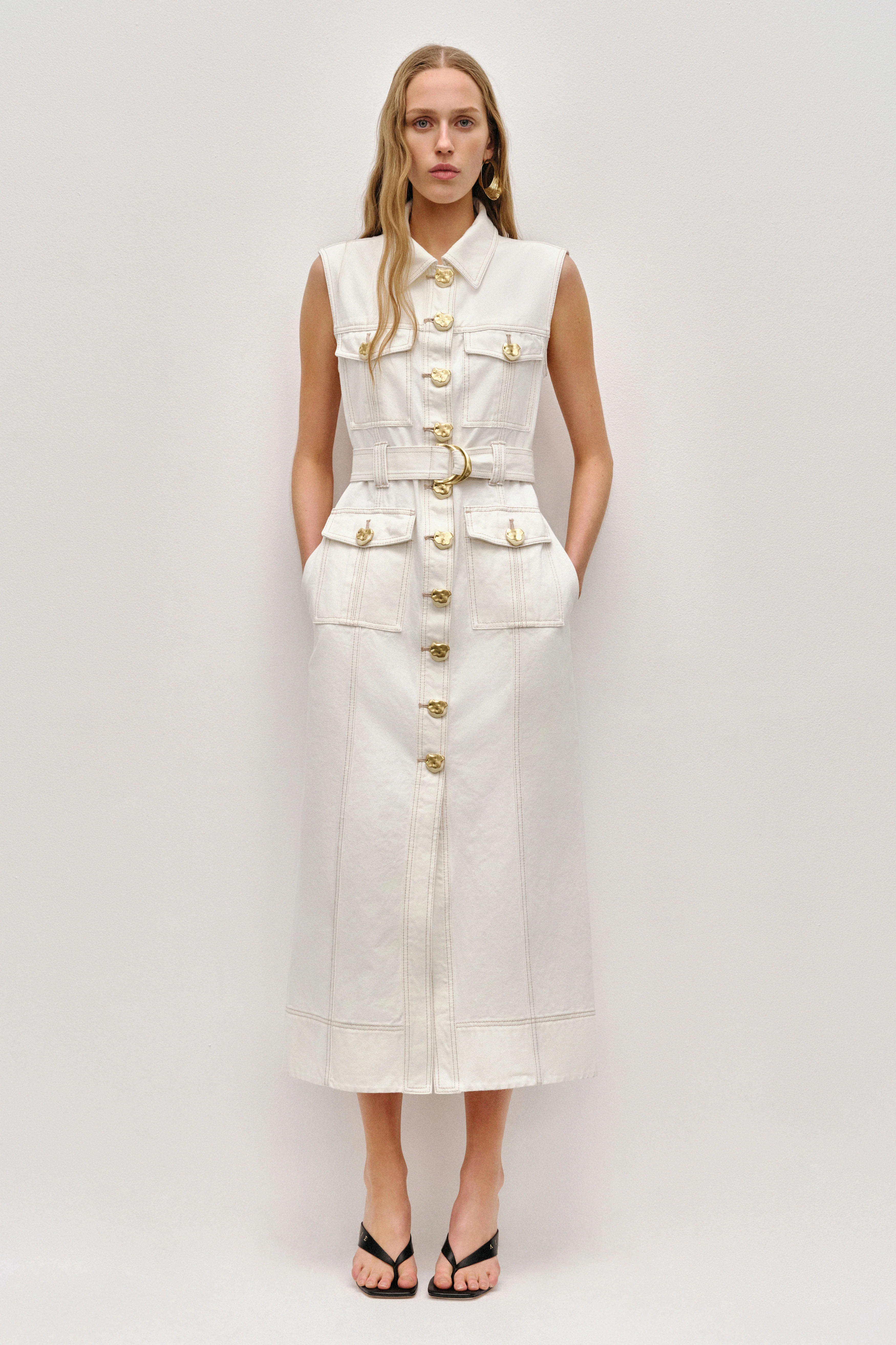 Ivy Denim Midi Dress