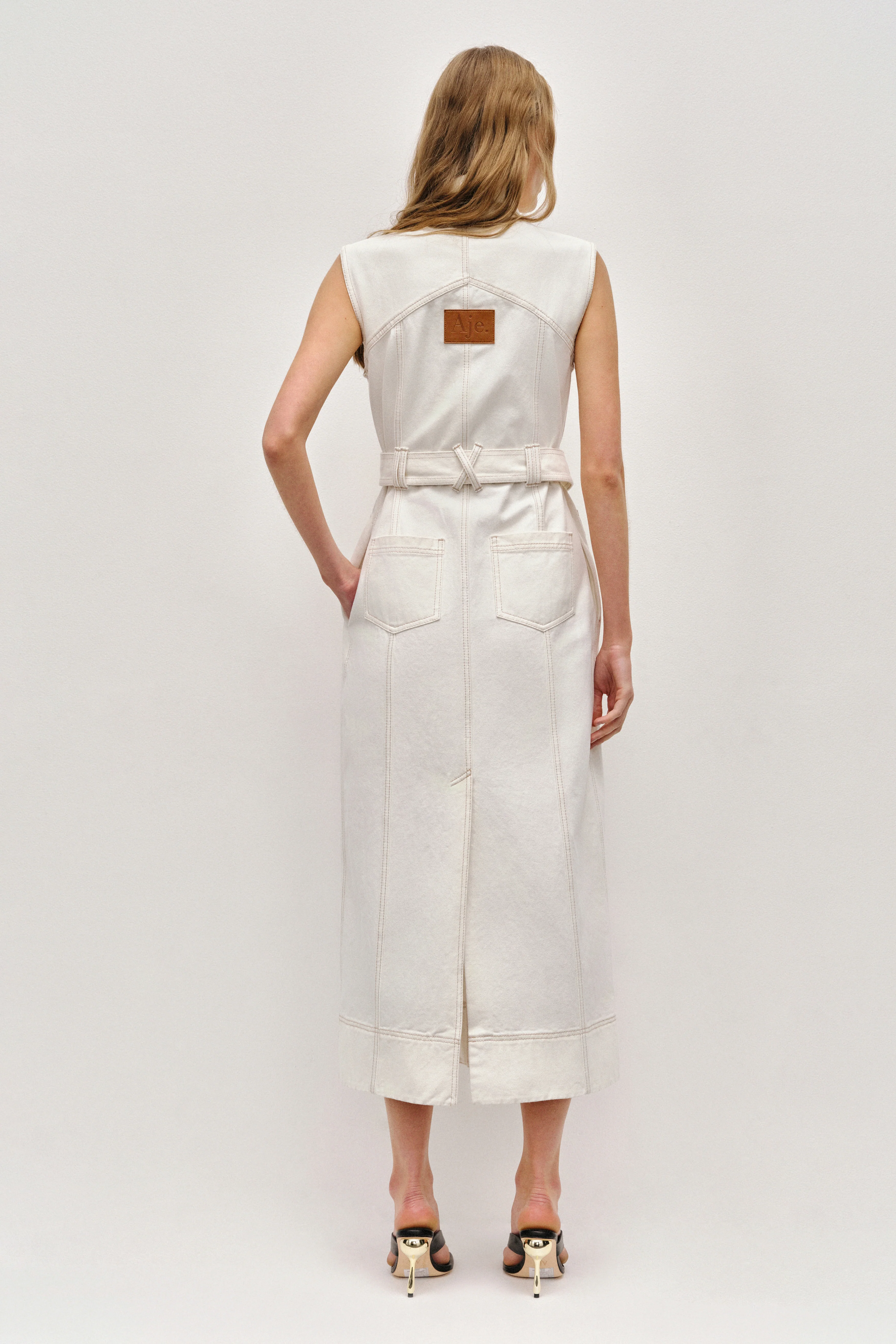 Ivy Denim Midi Dress - Image 6