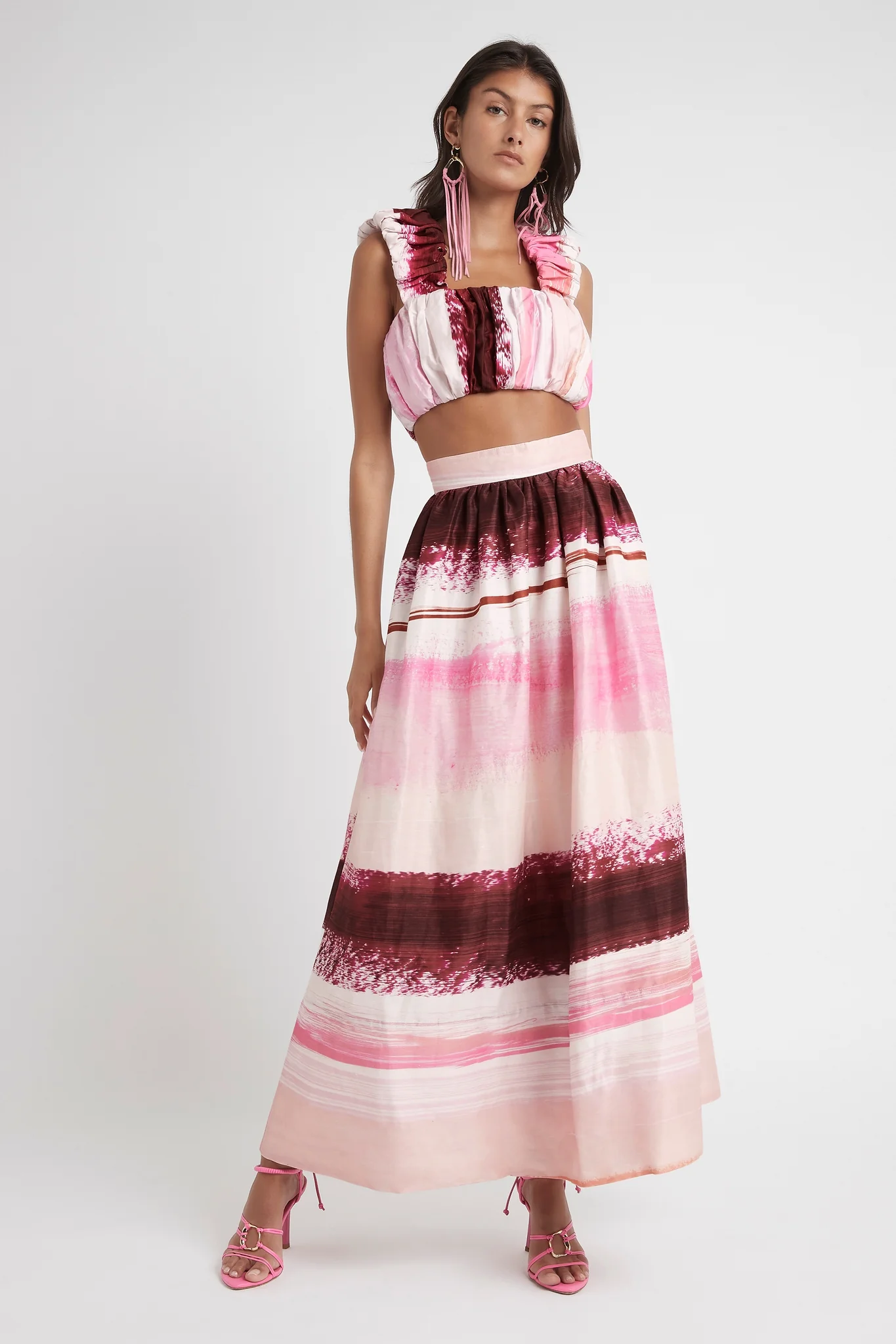 Kasbah Sunset Stripe Maxi Skirt - Image 3
