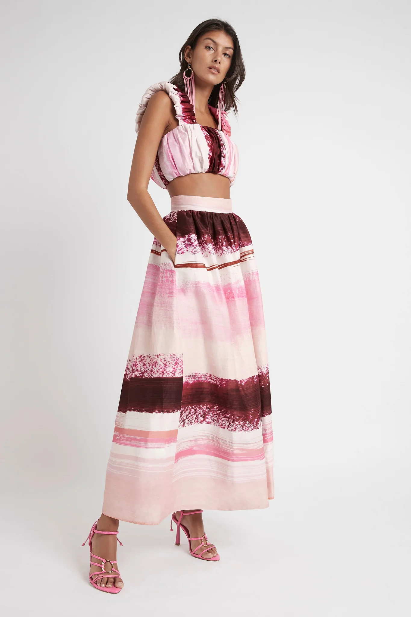 Kasbah Sunset Stripe Maxi Skirt - Image 5