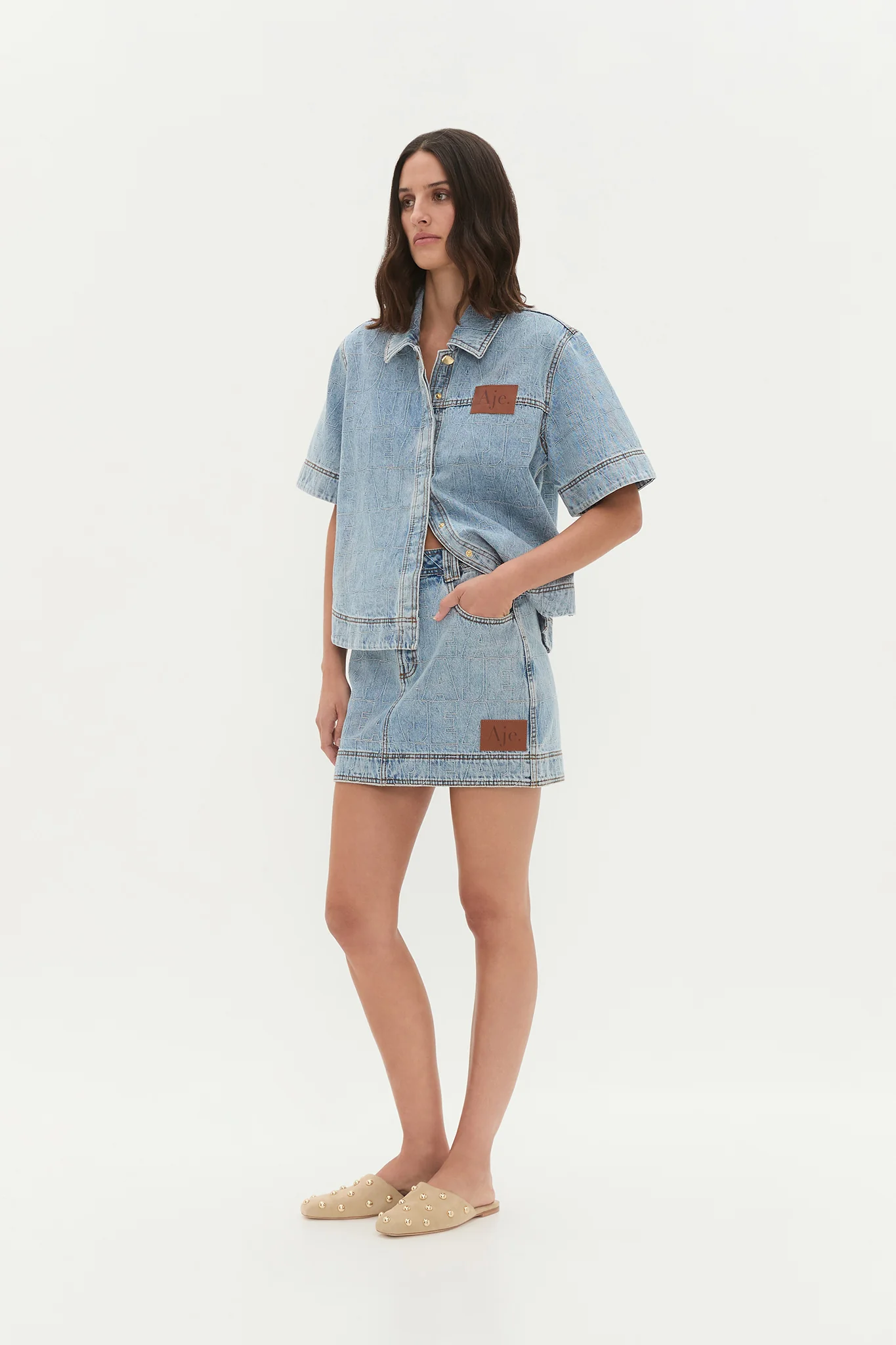 Kindle Denim Mini Skirt